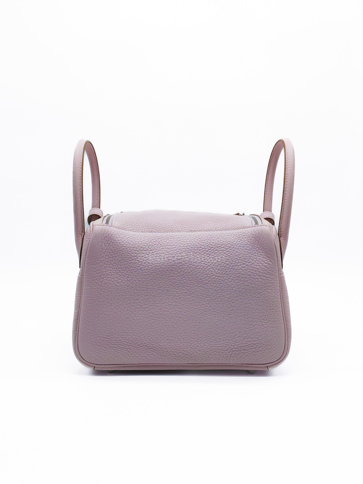 Lindy 26 Mauve Pale in Clemence Bull Calfskin Leather and Palladium Hardware Stamp W (2024) | Purse Maison Luxury Bags Shop