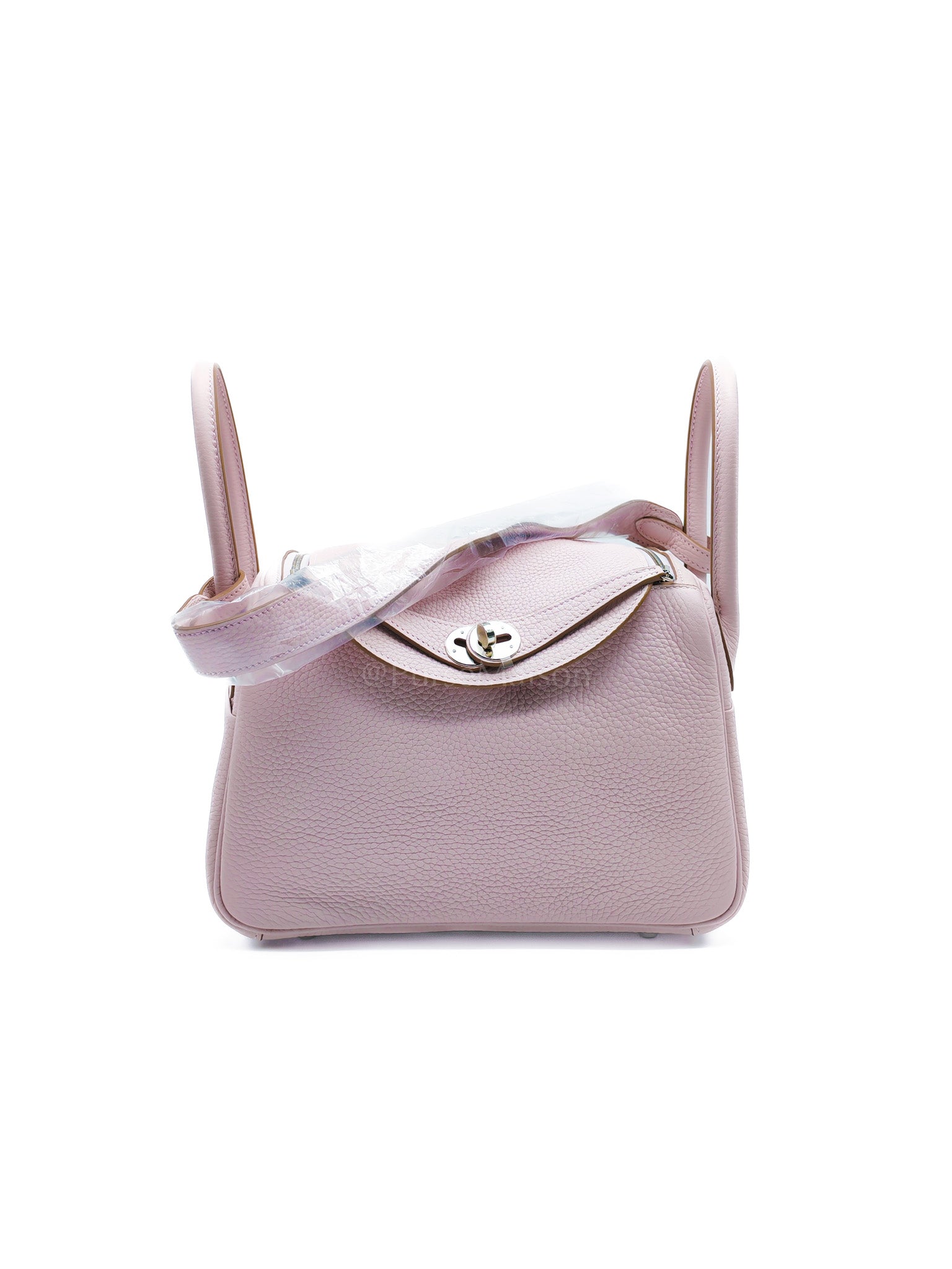 Lindy 26 Mauve Pale in Clemence Bull Calfskin Leather and Palladium Hardware Stamp W (2024) | Purse Maison Luxury Bags Shop