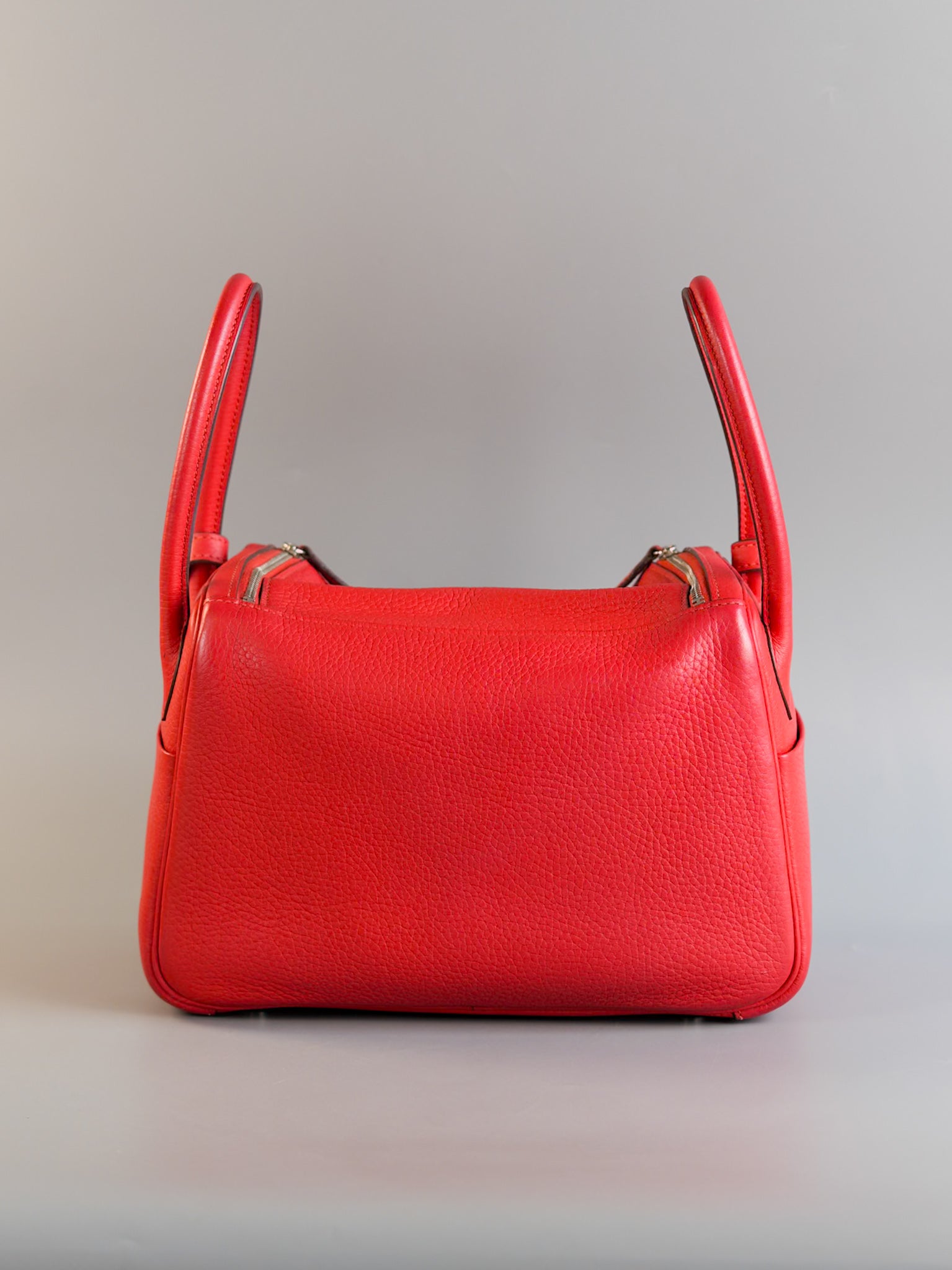 Lindy 26 Rouge Clemence Palladium Hardware Stamp X | Purse Maison Luxury Bags Shop