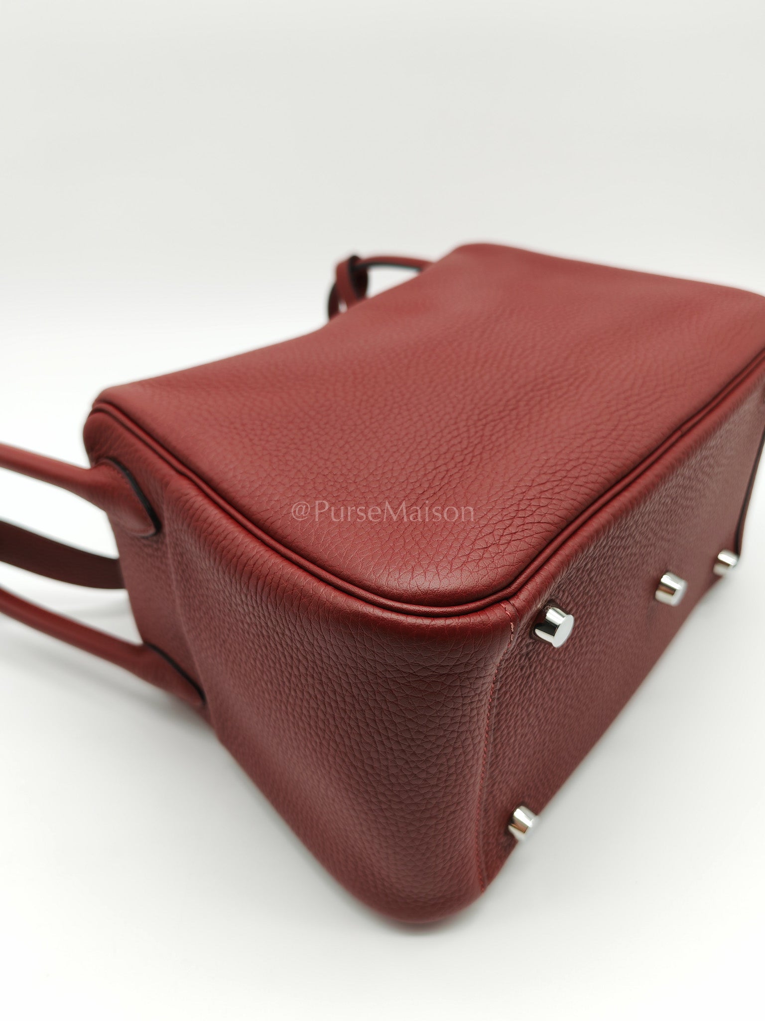 Lindy 26 Rouge H Clemence in Palladium Hardware Stamp W(2024) | Purse Maison Luxury Bags Shop