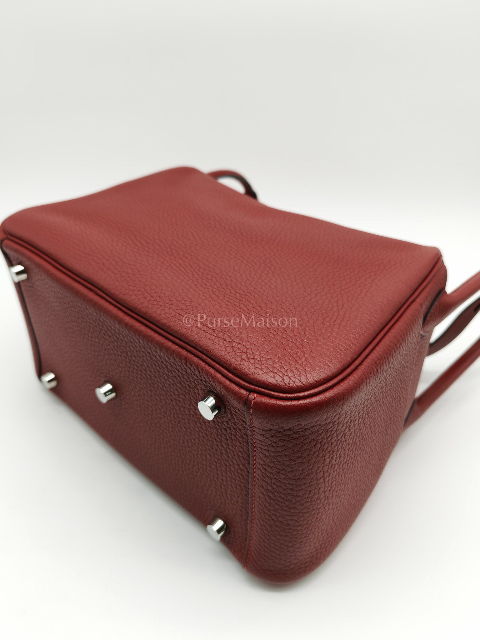 Lindy 26 Rouge H Clemence in Palladium Hardware Stamp W(2024) | Purse Maison Luxury Bags Shop