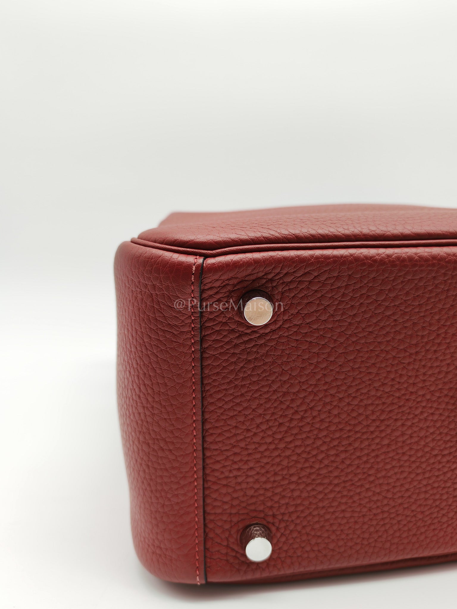 Lindy 26 Rouge H Clemence in Palladium Hardware Stamp W(2024) | Purse Maison Luxury Bags Shop