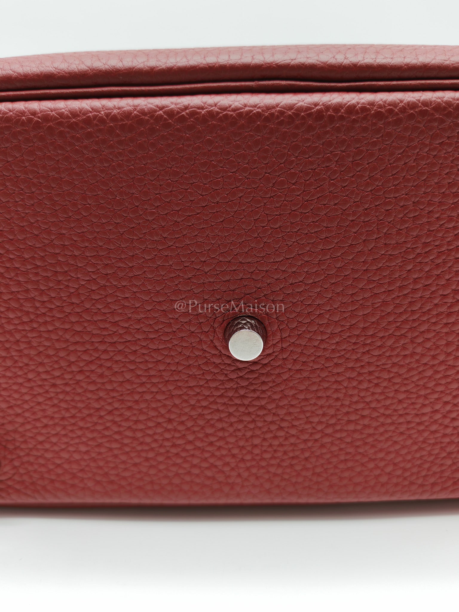 Lindy 26 Rouge H Clemence in Palladium Hardware Stamp W(2024) | Purse Maison Luxury Bags Shop