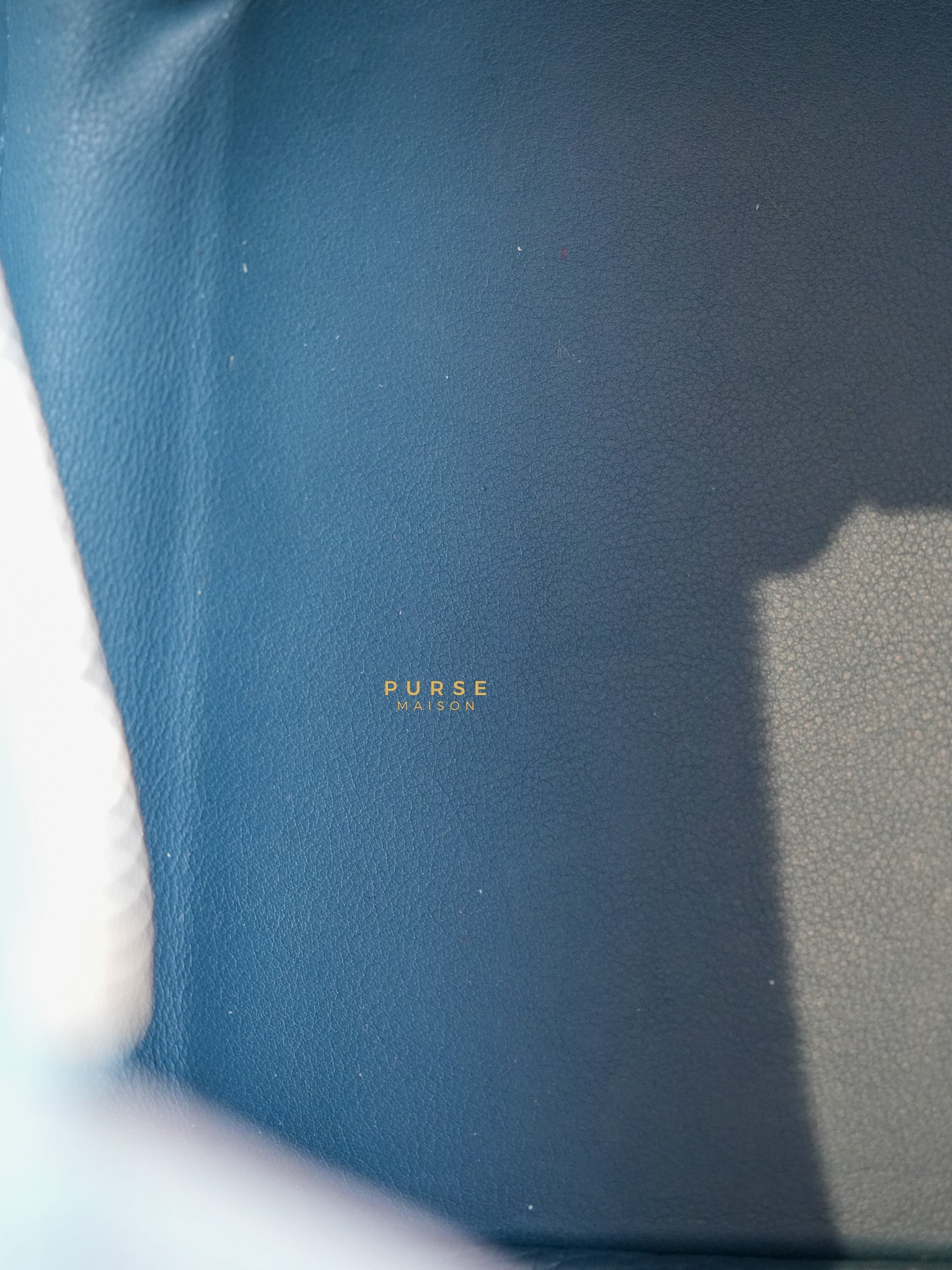 Lindy 30 Cobalt Clemence Leather and Palladium Hardware Stamp A | Purse Maison Luxury Bags Shop