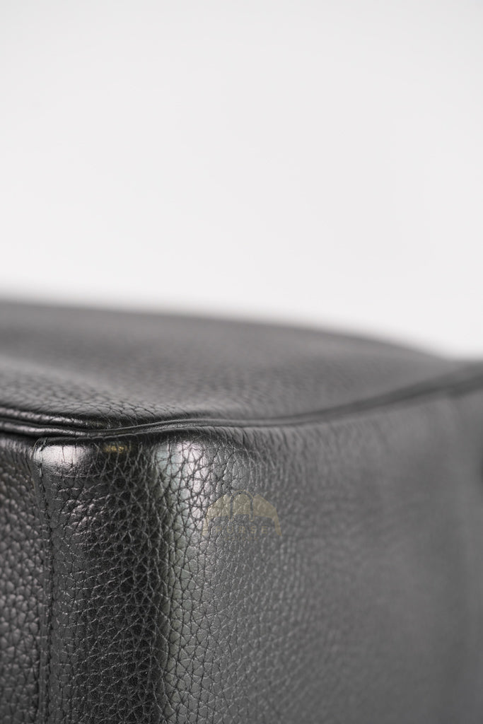 Lindy 30 in Black Clemence Leather Gold Hardware Stamp D(2019) | Purse Maison Luxury Bags Shop