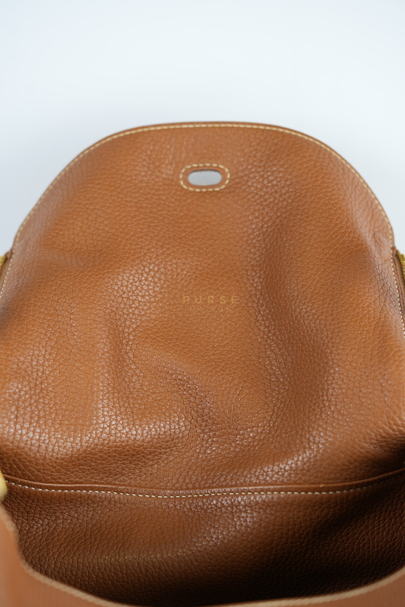 Lindy 30 in Gold Clemence Leather Gold Hardware Stamp A(2017) | Purse Maison Luxury Bags Shop