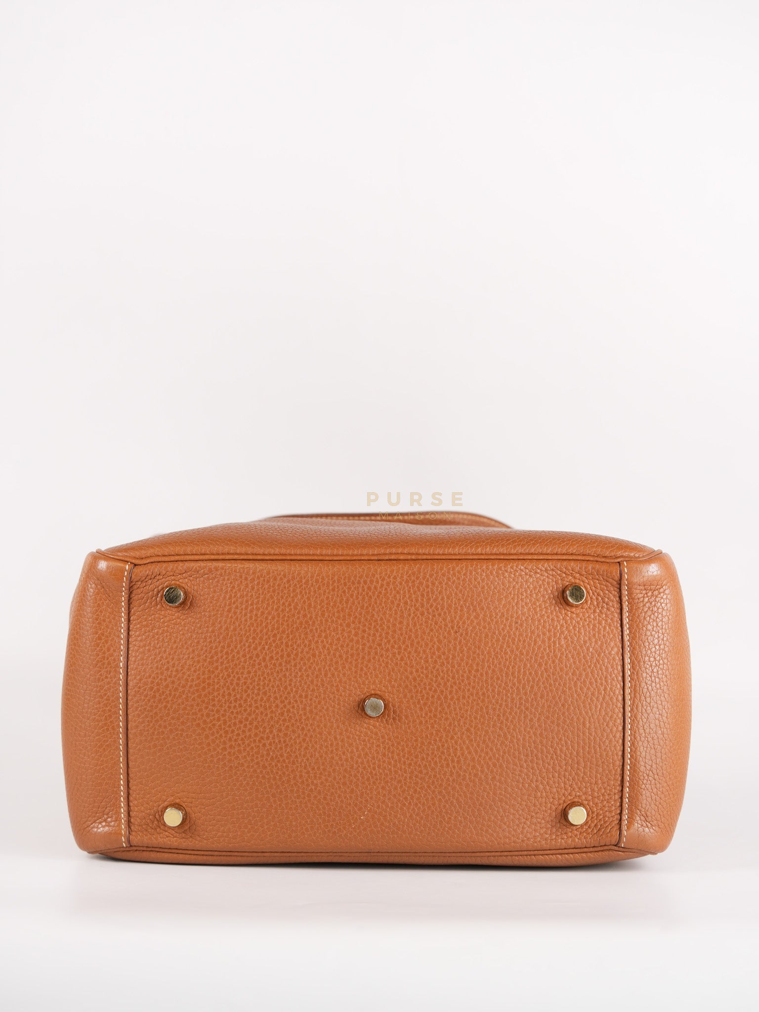 Lindy 30 in Gold Clemence Leather Gold Hardware Stamp A(2017) | Purse Maison Luxury Bags Shop