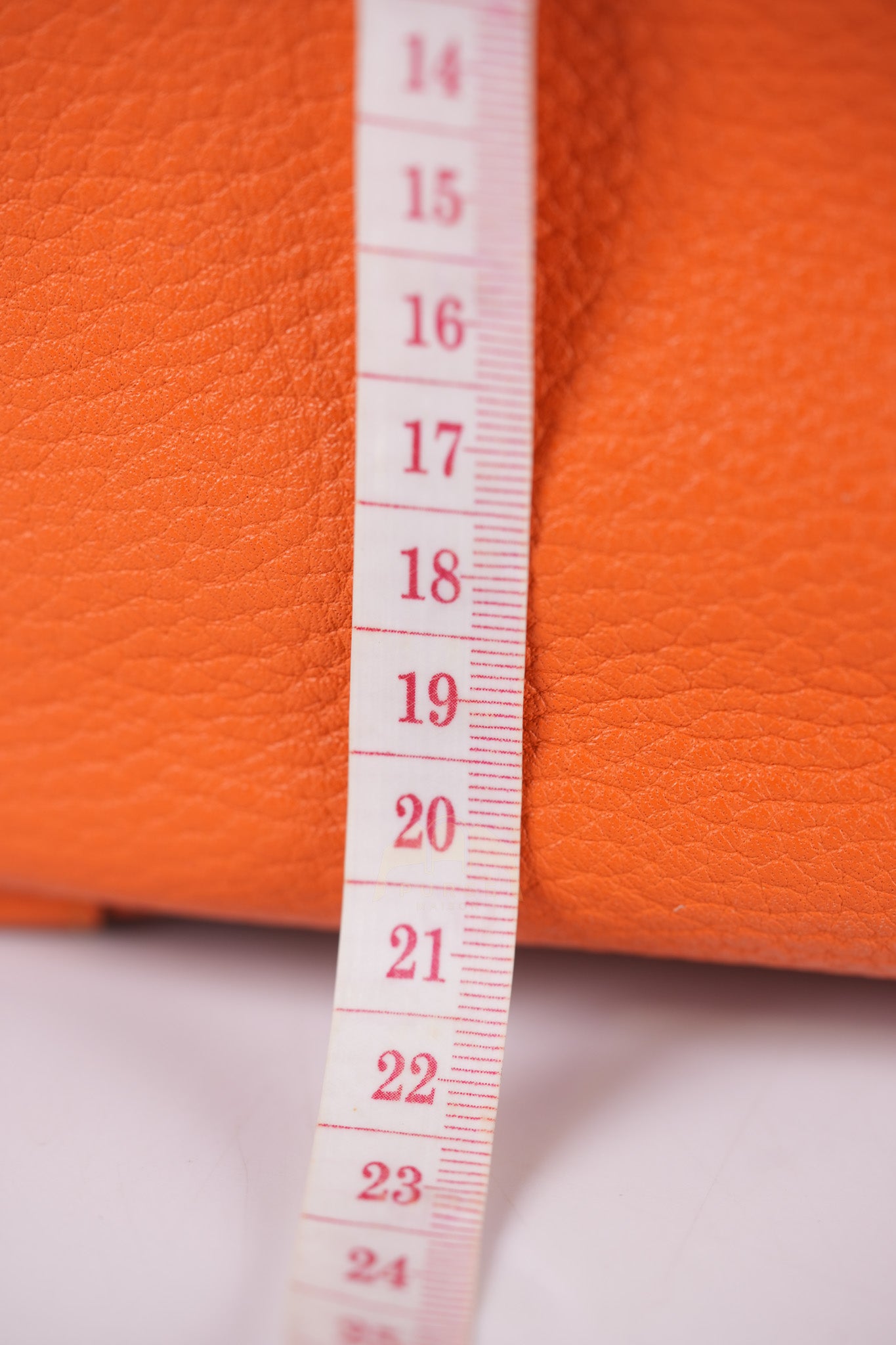 Lindy 34 in Orange Clemence Leather Palladium Hardware Stamp T(2015) | Purse Maison Luxury Bags Shop