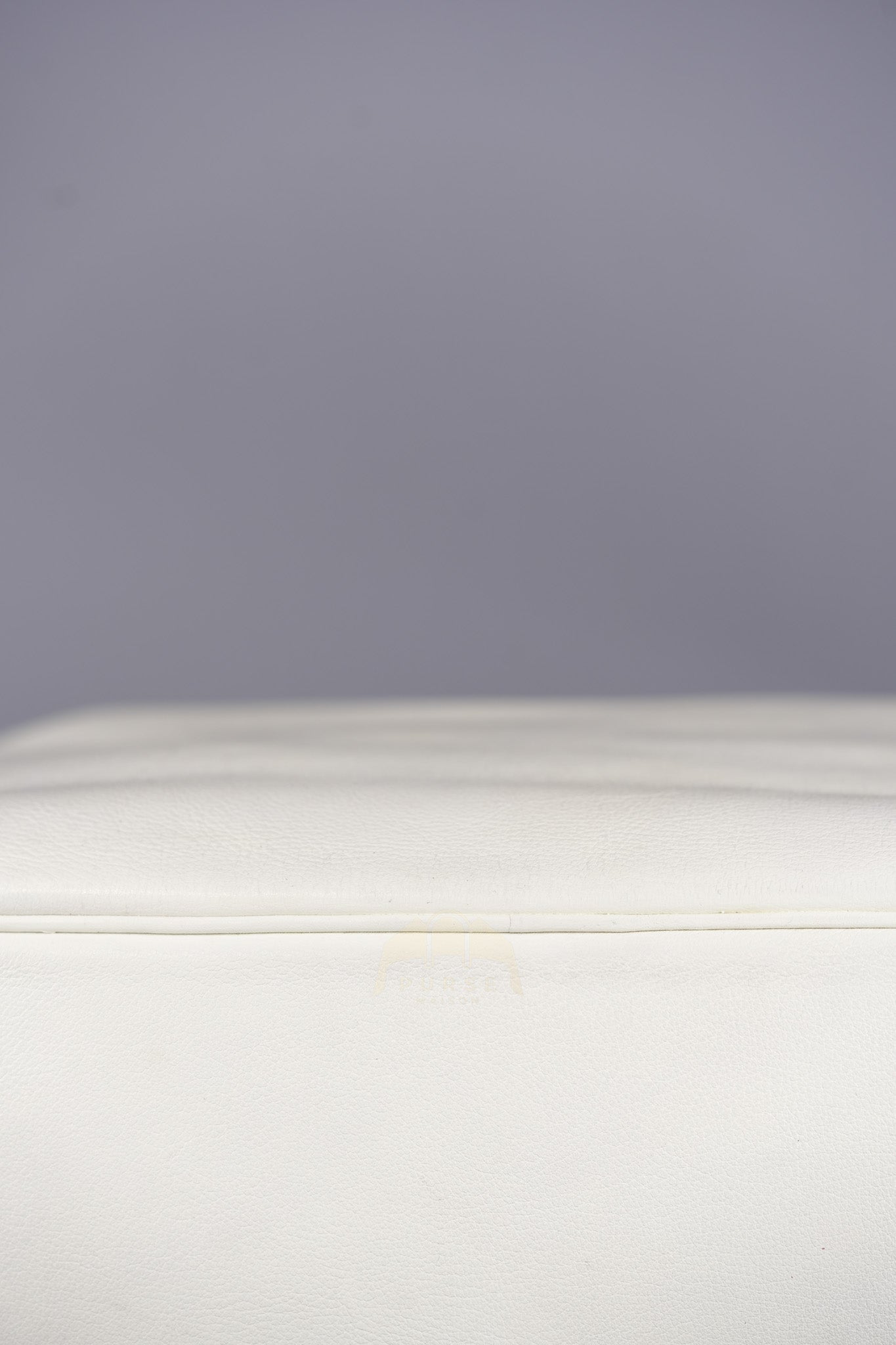 Lindy 30 in White Evercolor Leather & Palladium Hardware Stamp Square K (2007) | Purse Maison Luxury Bags Shop