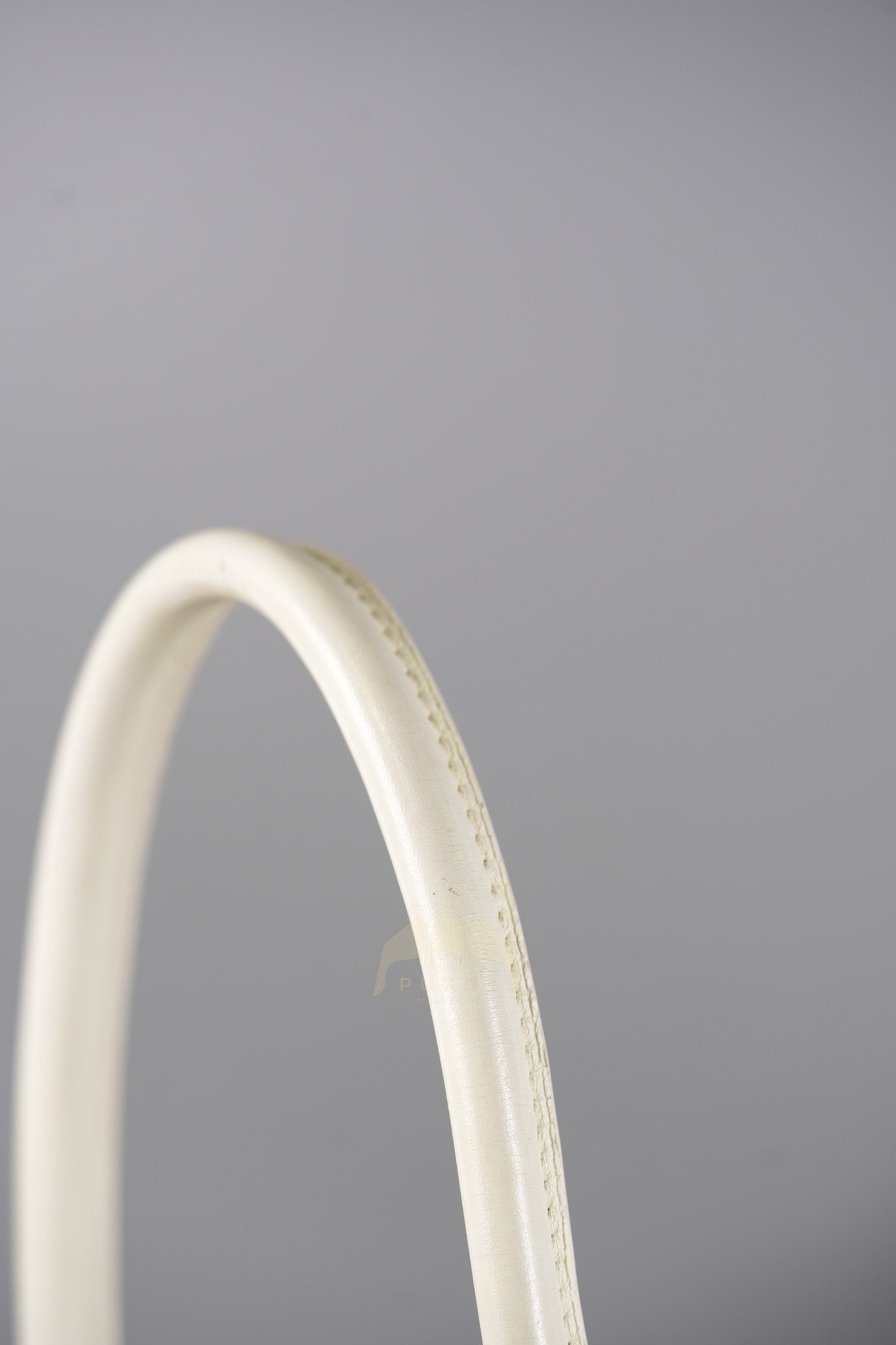 Lindy 30 in White Evercolor Leather & Palladium Hardware Stamp Square K (2007) | Purse Maison Luxury Bags Shop