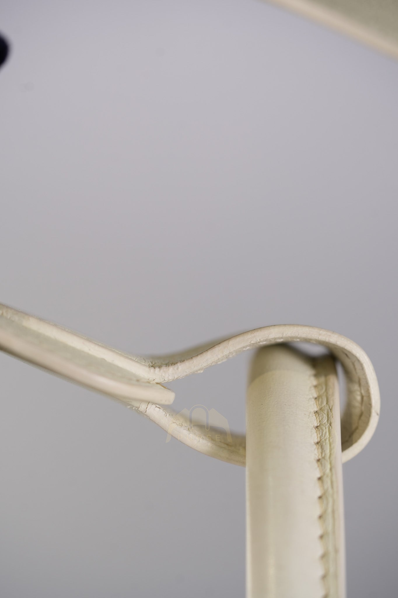 Lindy 30 in White Evercolor Leather & Palladium Hardware Stamp Square K (2007) | Purse Maison Luxury Bags Shop