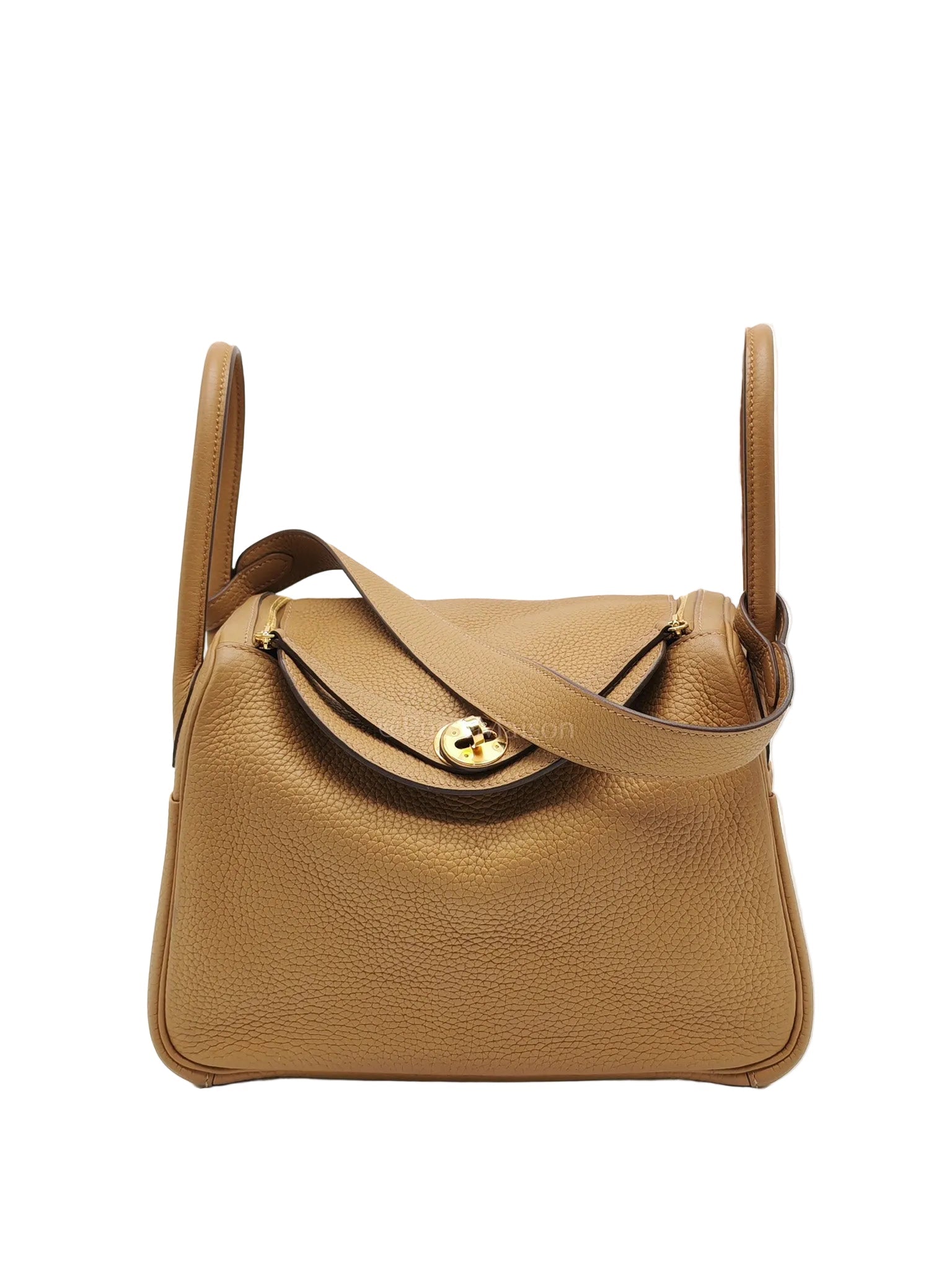 Lindy 26 in Biscuit Clemence Leather & Gold Hardware Stamp B (2023)