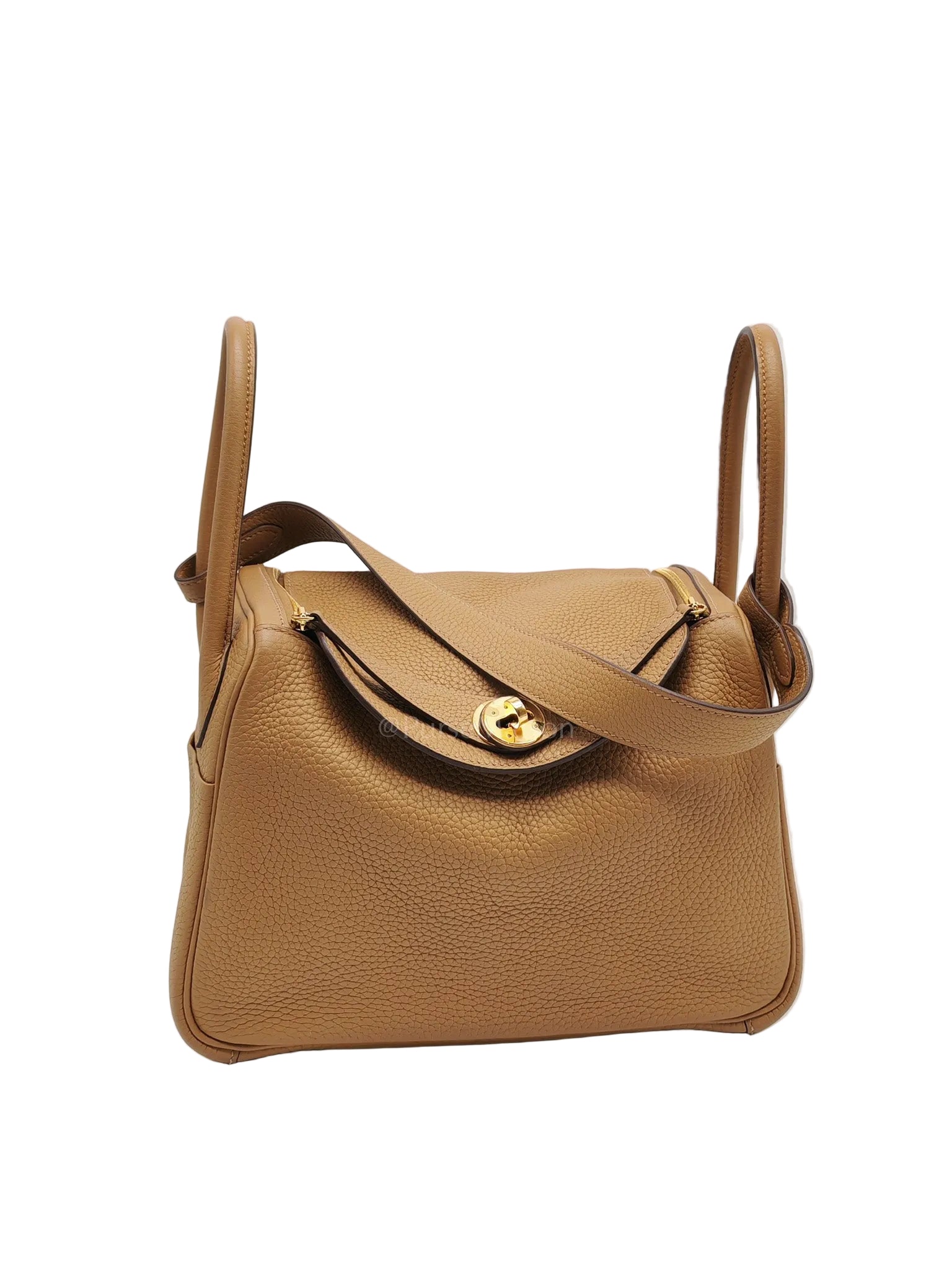 Lindy 26 in Biscuit Clemence Leather & Gold Hardware Stamp B (2023)