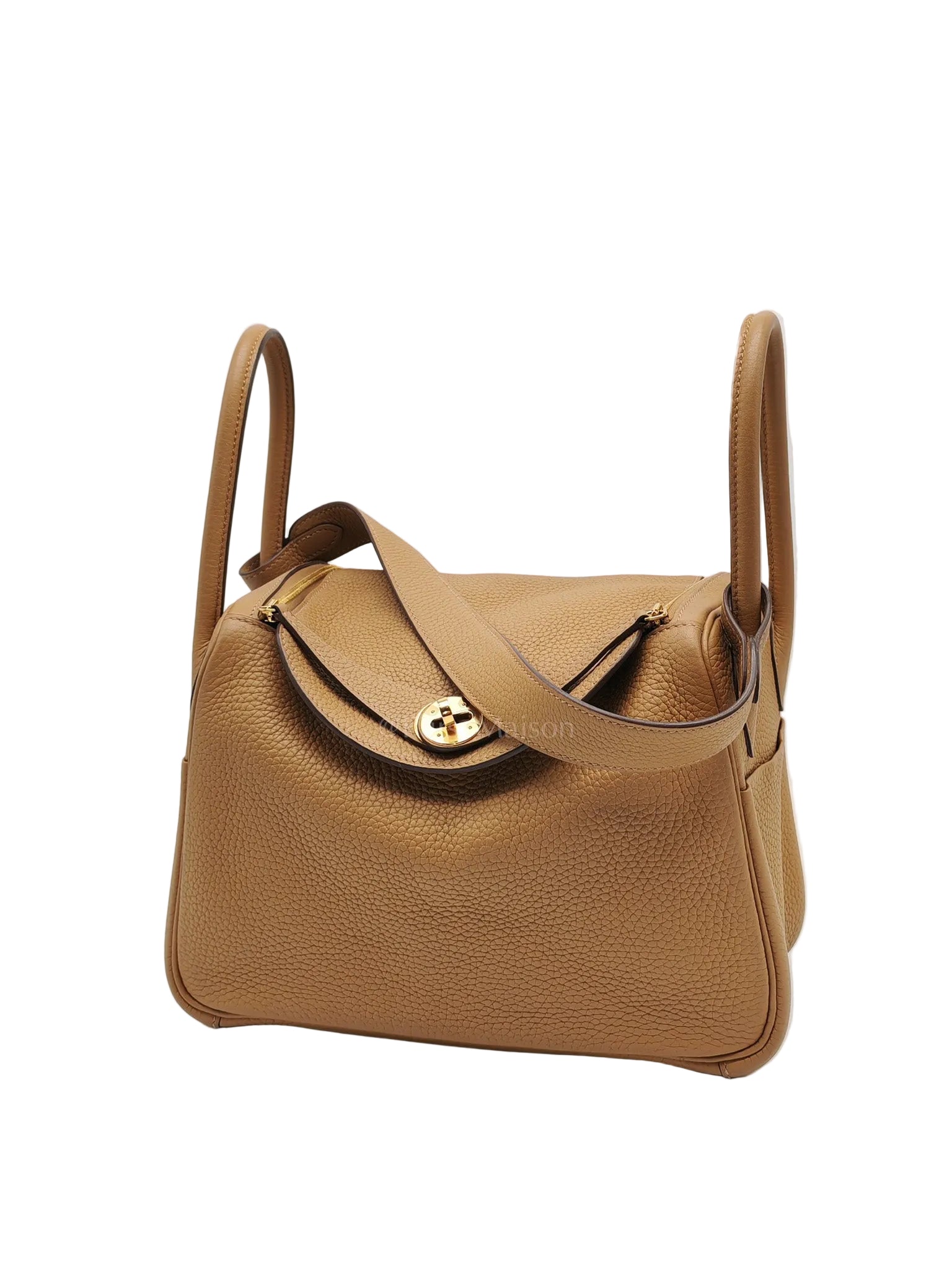 Lindy 26 in Biscuit Clemence Leather & Gold Hardware Stamp B (2023)