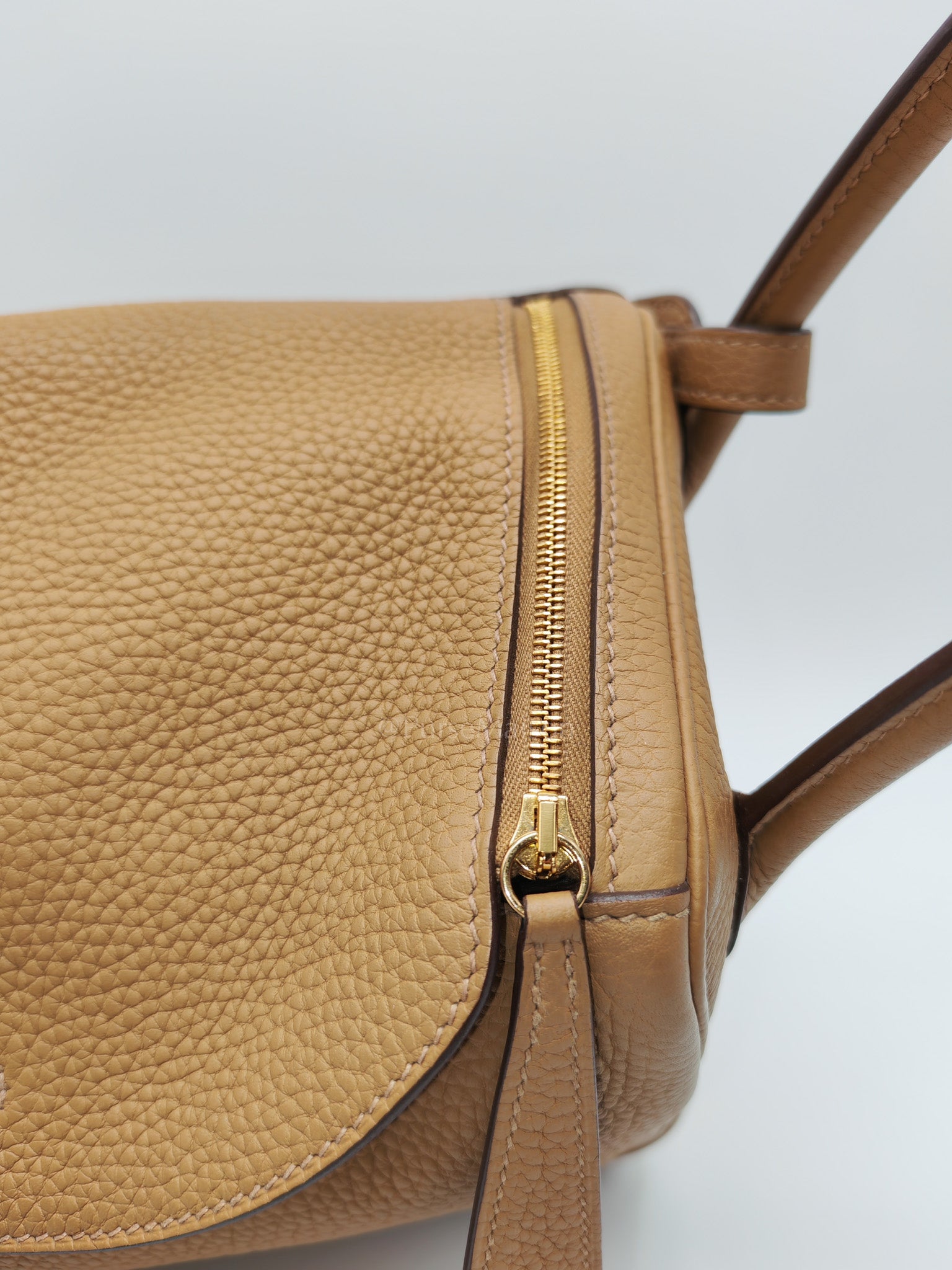 Lindy 26 in Biscuit Clemence Leather & Gold Hardware Stamp B (2023)