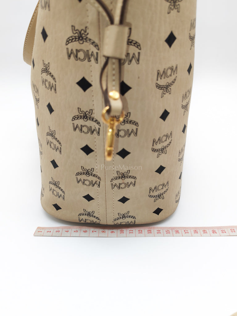 Liz Reversible Beige Shopping Tote Bag | Purse Maison Luxury Bags Shop