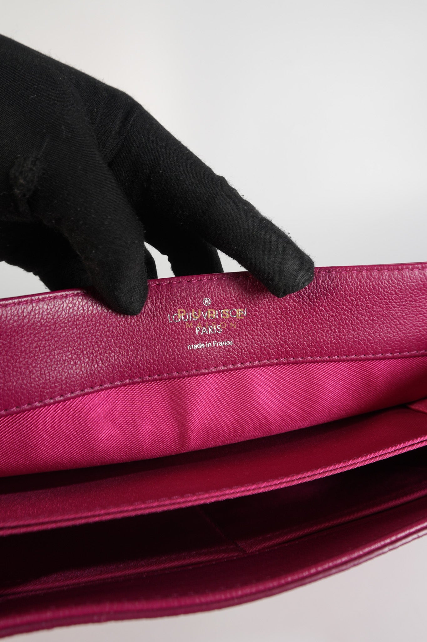 Lock Me II Top Handle Bag in Fuchsia Pink Calfskin Leather & Silver Hardware (Date Code: FL2165) | Purse Maison Luxury Bags Shop