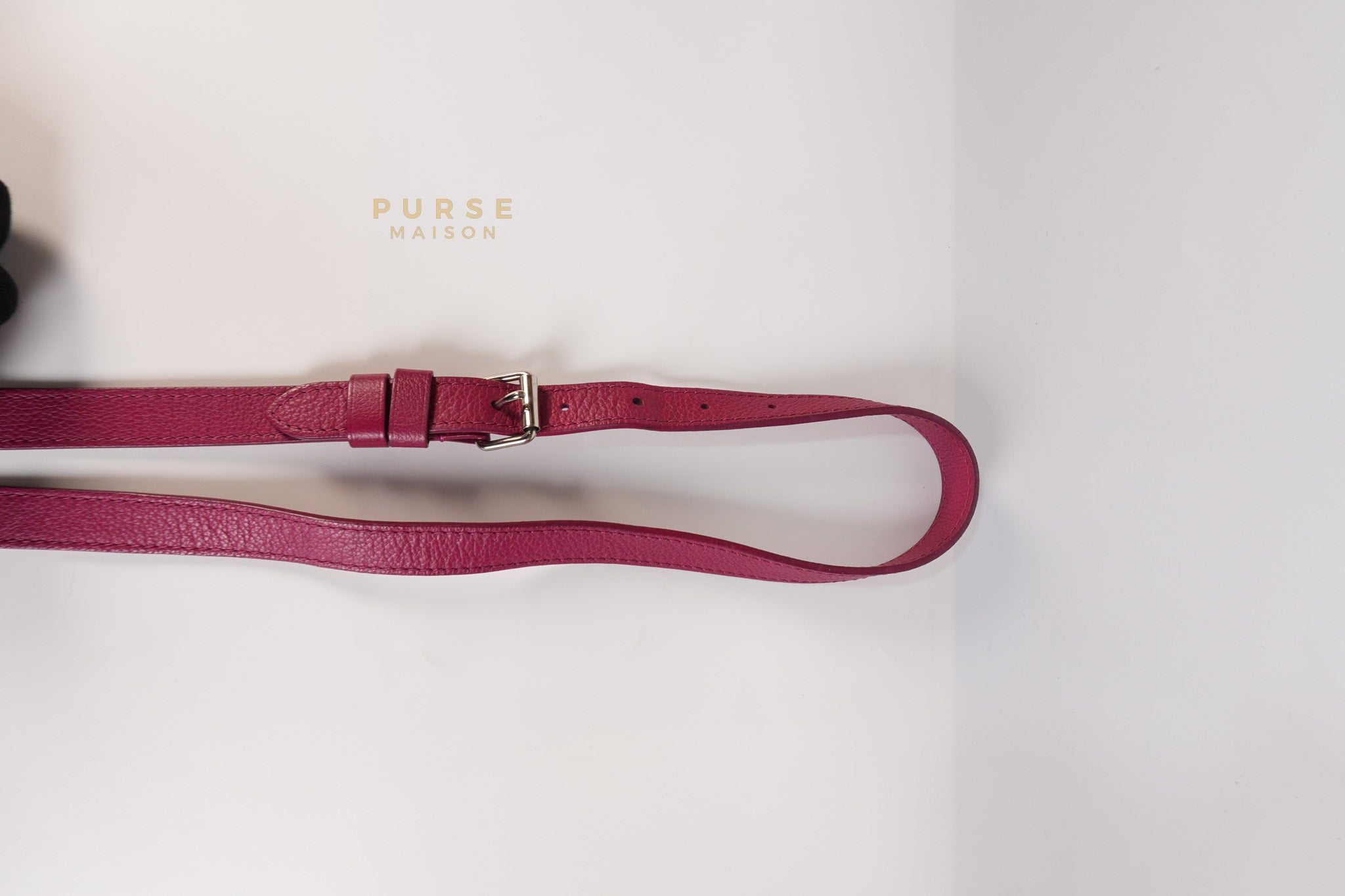 Lock Me II Top Handle Bag in Fuchsia Pink Calfskin Leather & Silver Hardware (Date Code: FL2165) | Purse Maison Luxury Bags Shop