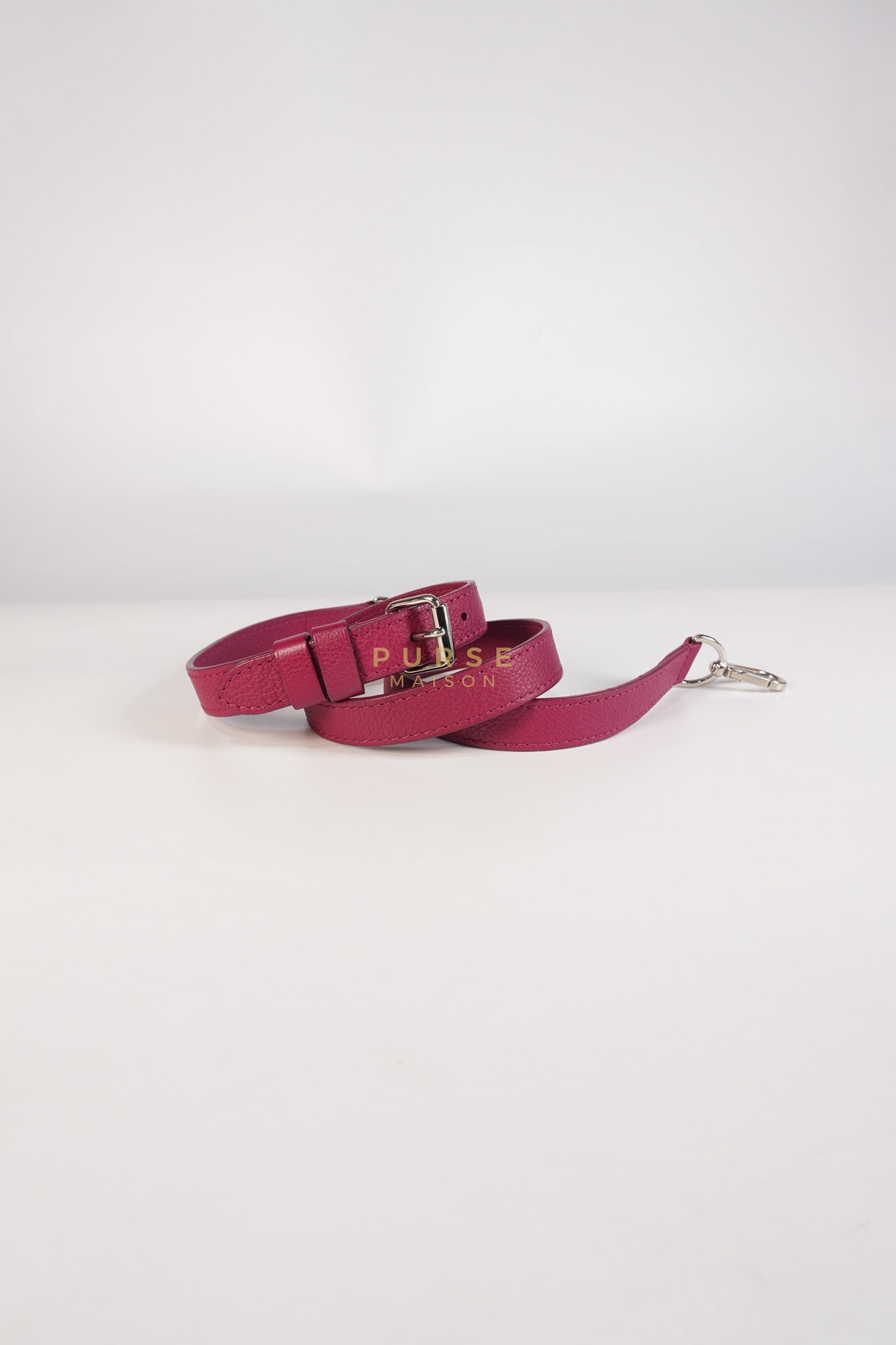 Lock Me II Top Handle Bag in Fuchsia Pink Calfskin Leather & Silver Hardware (Date Code: FL2165) | Purse Maison Luxury Bags Shop