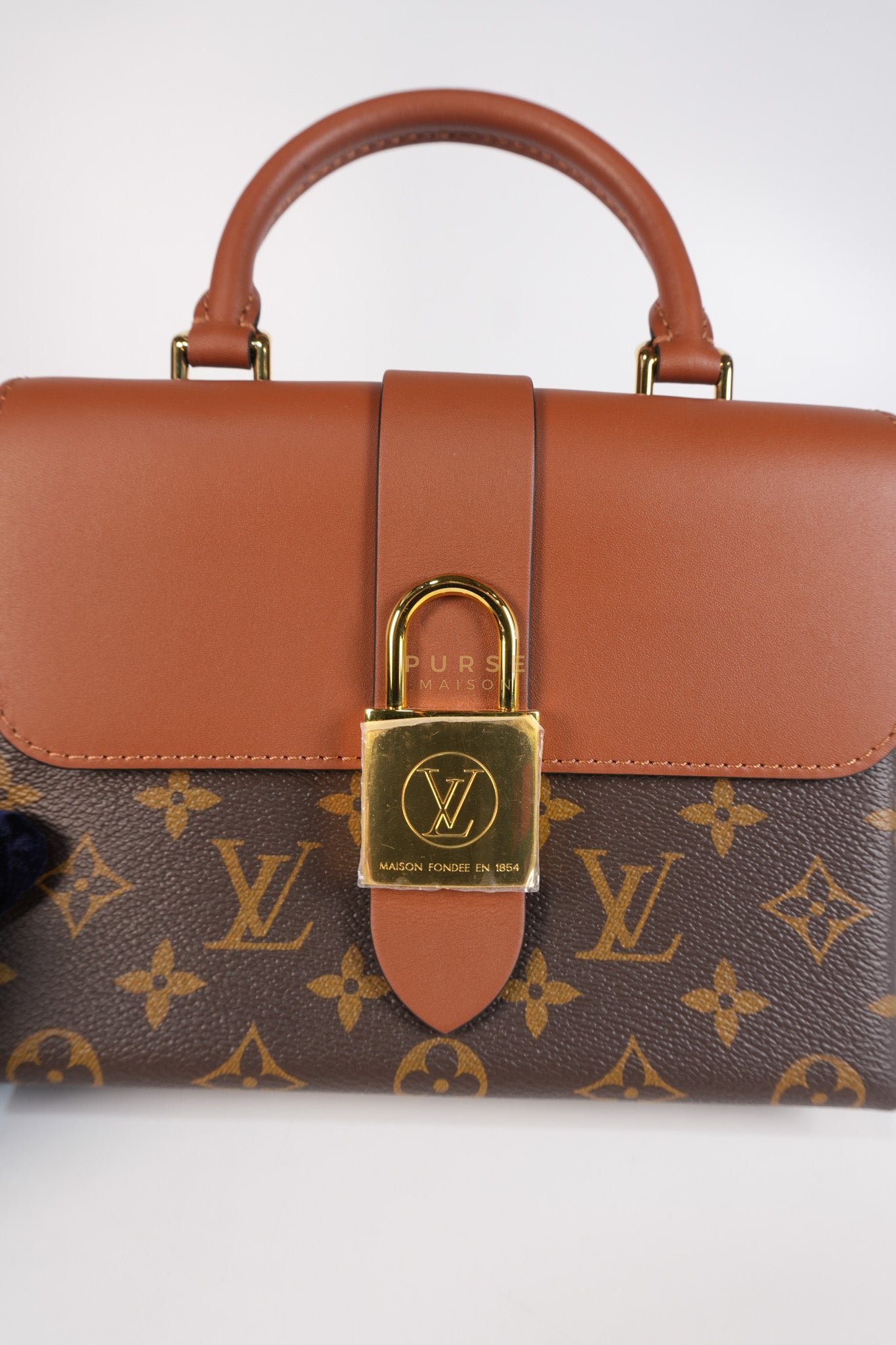 Locky BB Monogram Canvas and Smooth Brown Leather (Microchip) | Purse Maison Luxury Bags Shop