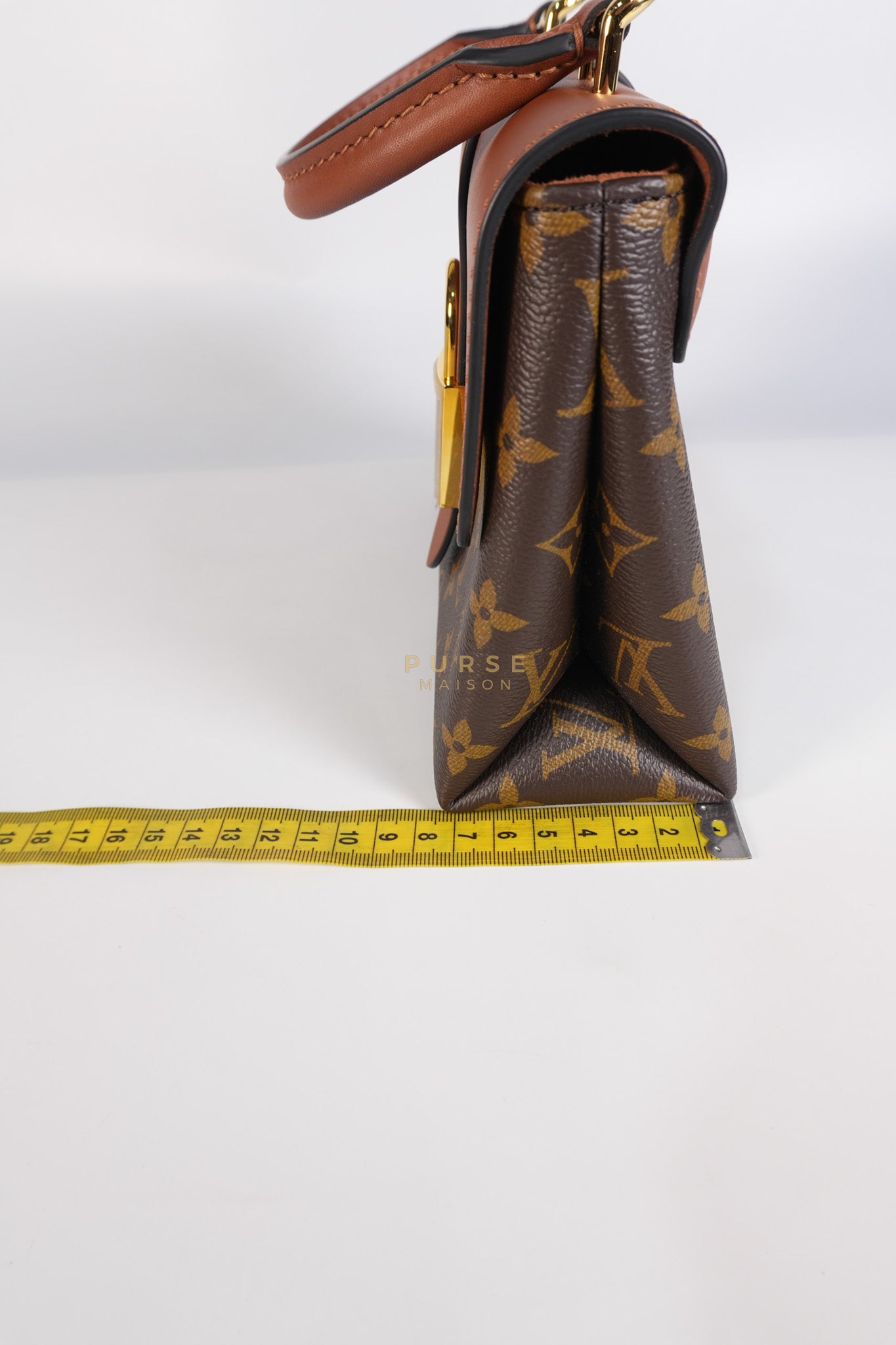 Locky BB Monogram Canvas and Smooth Brown Leather (Microchip) | Purse Maison Luxury Bags Shop