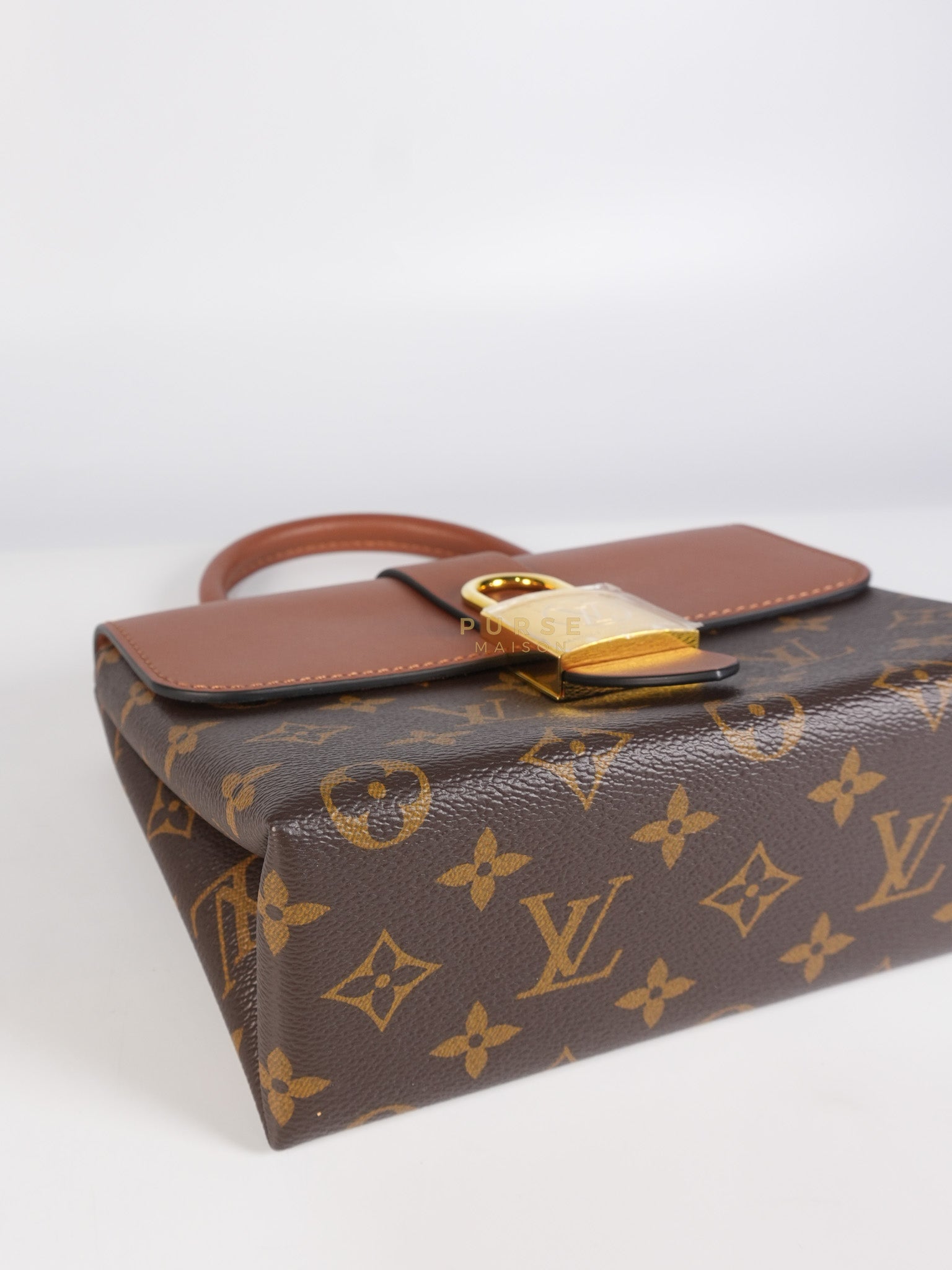 Locky BB Monogram Canvas and Smooth Brown Leather (Microchip) | Purse Maison Luxury Bags Shop