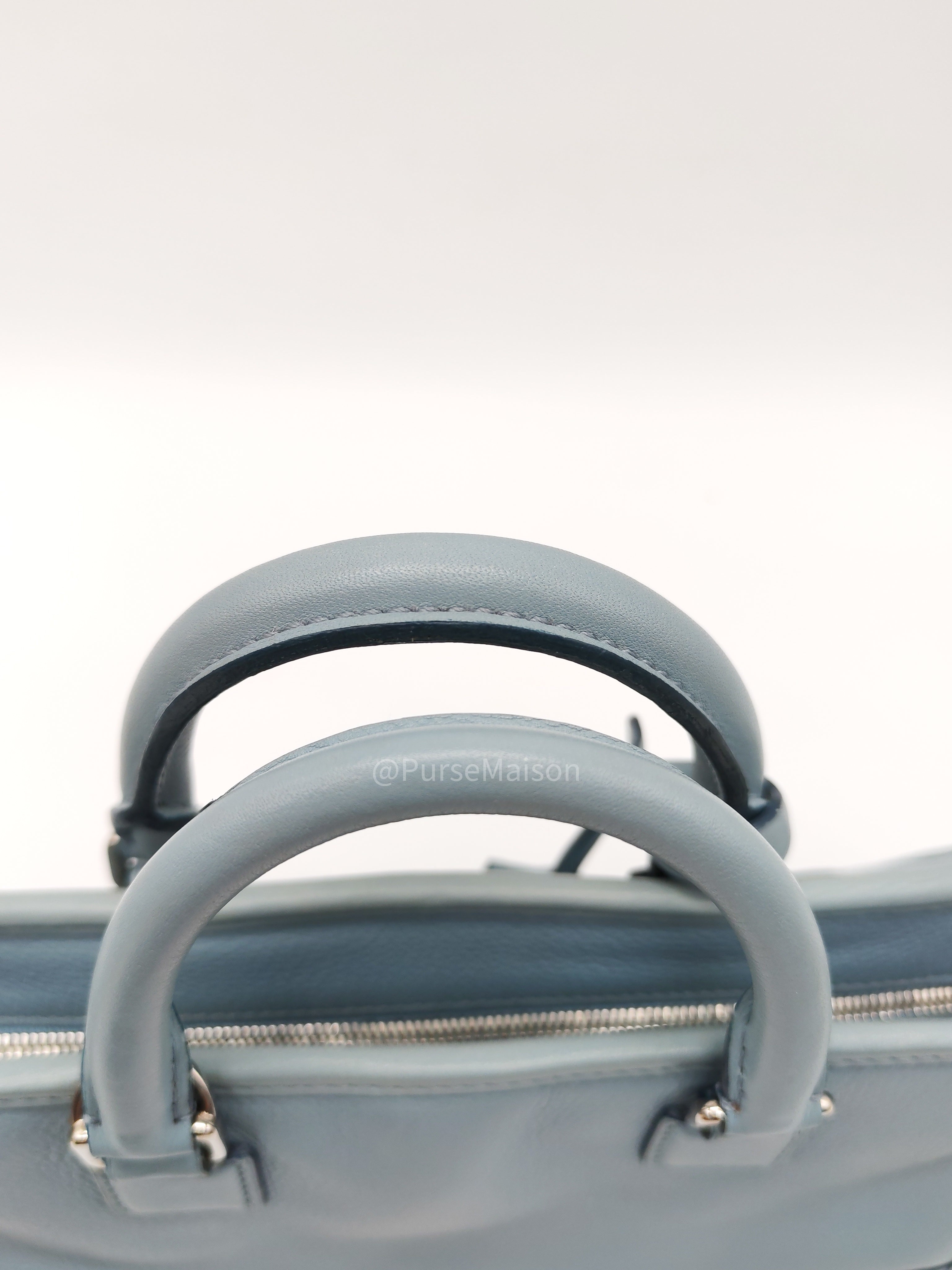 Loewe Amazon Small Stone Blue Soft Graine Calfskin Leather Shoulder Bag | Purse Maison Luxury Bags Shop