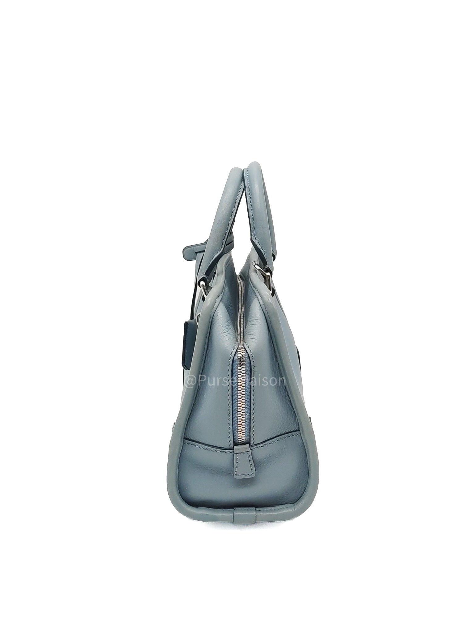 Loewe Amazon Small Stone Blue Soft Graine Calfskin Leather Shoulder Bag | Purse Maison Luxury Bags Shop