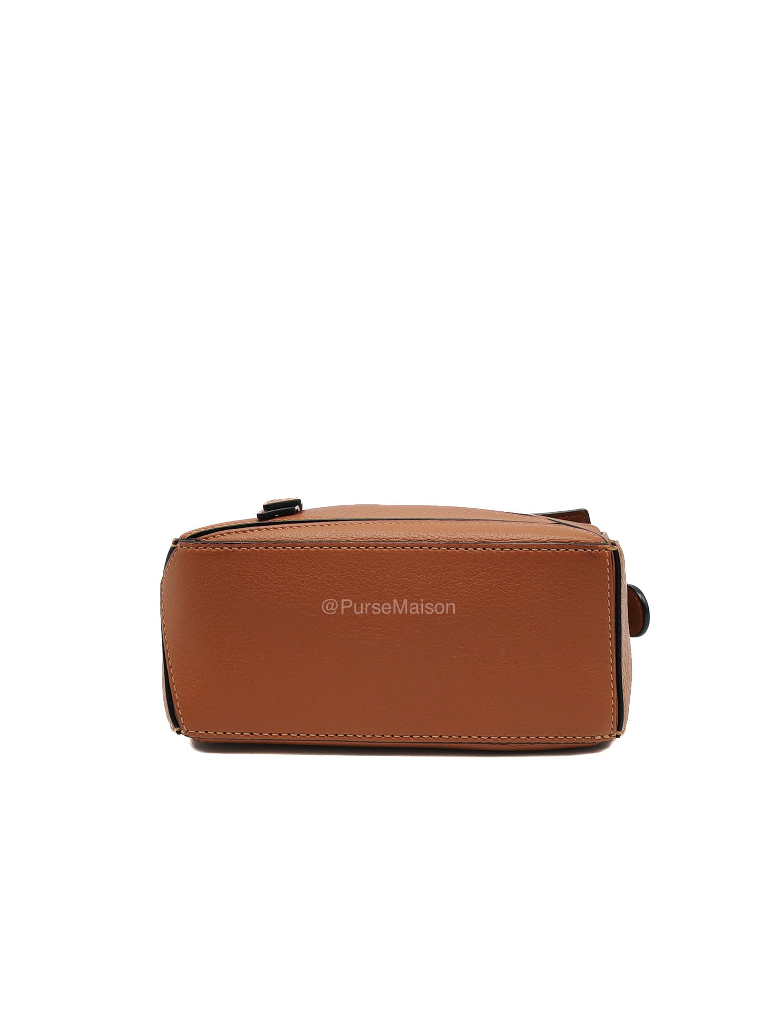 Loewe Bolso Puzzle Bag Mini in Tan Soft Grained Calfskin Silver Hardware(Old Version) | Purse Maison Luxury Bags Shop