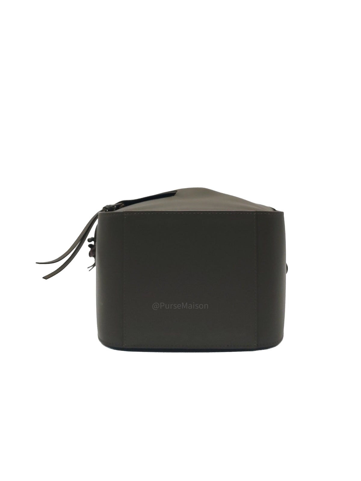 Loewe Hammock Compact Bag Small in Dark Oliver Green Calfskin Leather and Gold Hardware | Purse Maison Luxury Bags Shop