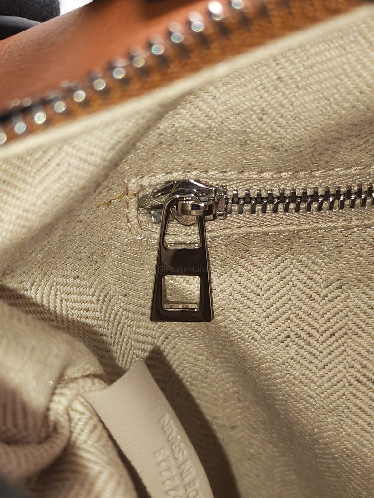 Loewe Large Elephant Bag in Tan Calfskin Leather Silver Hardware | Purse Maison Luxury Bags Shop