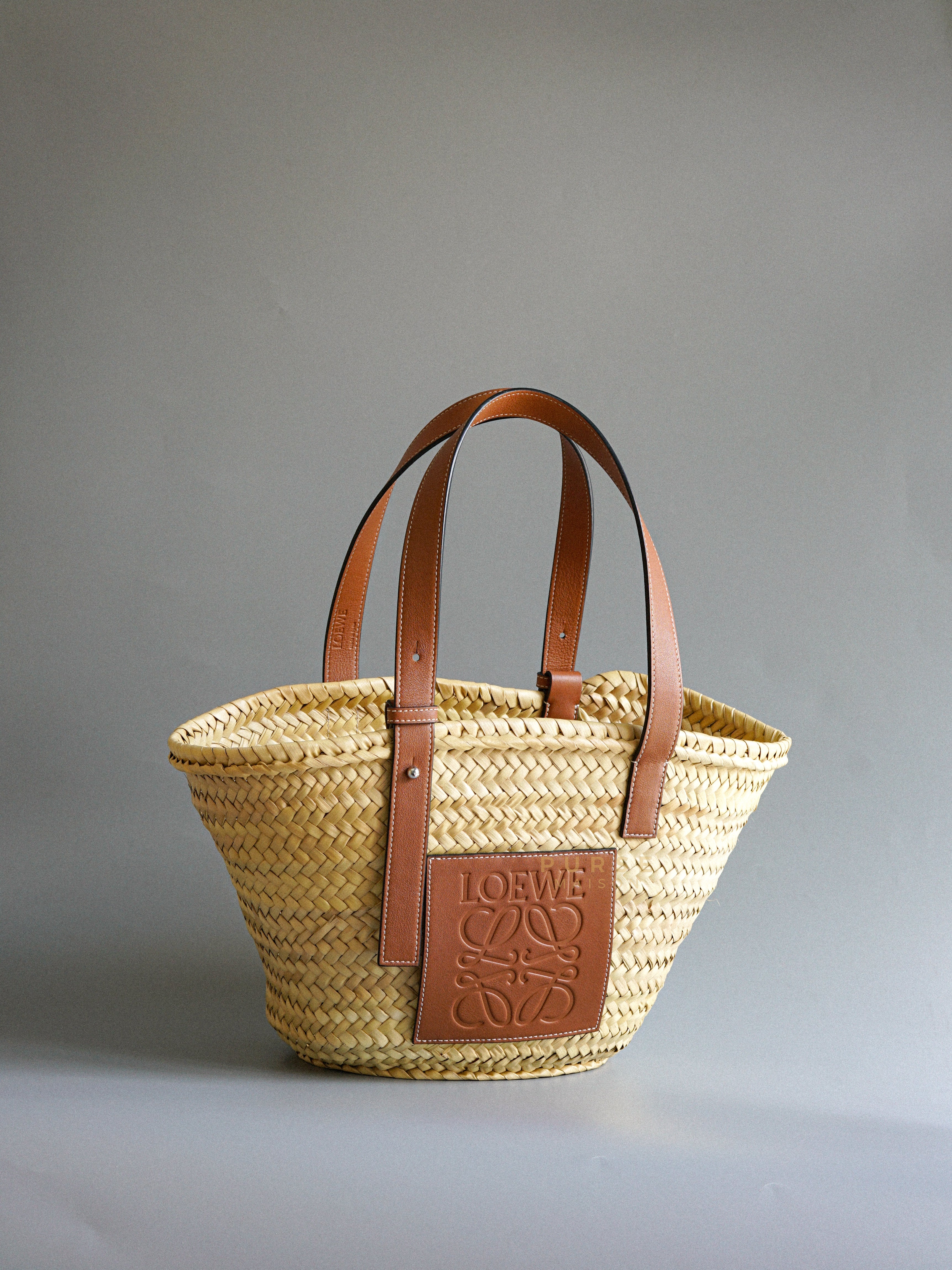 Loewe Medium Bamboo Woven Basket Bag | Purse Maison Luxury Bags Shop