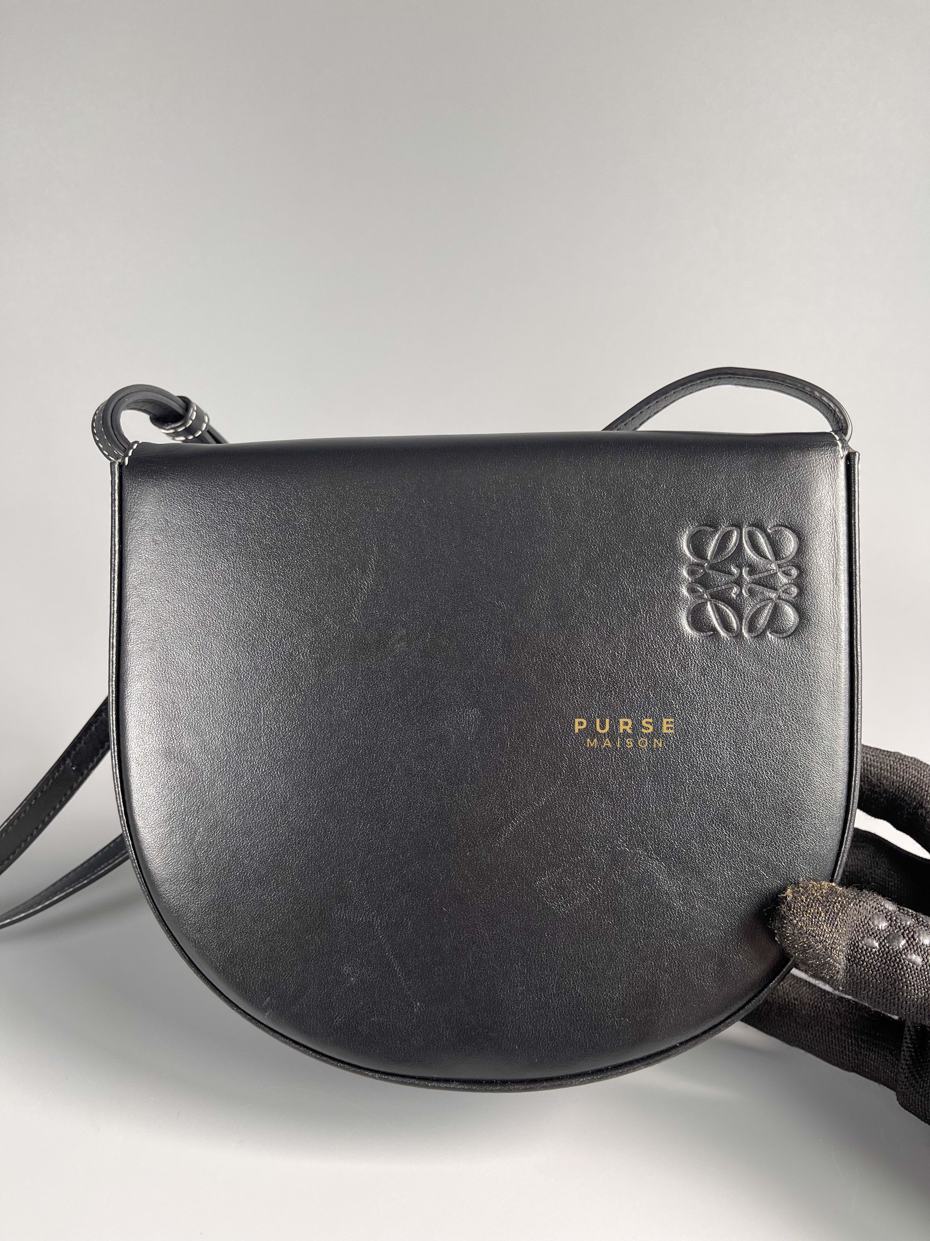 Loewe heel best sale mini bag black