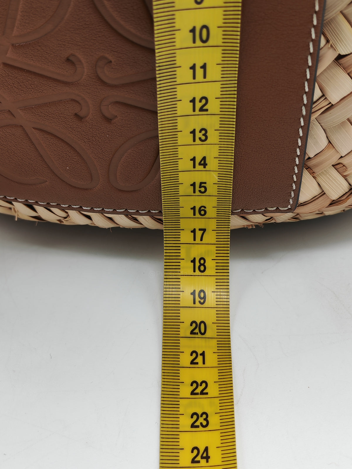 Loewe Palm Leaf & Brown Leather Small Basket Bag | Purse Maison Luxury Bags Shop