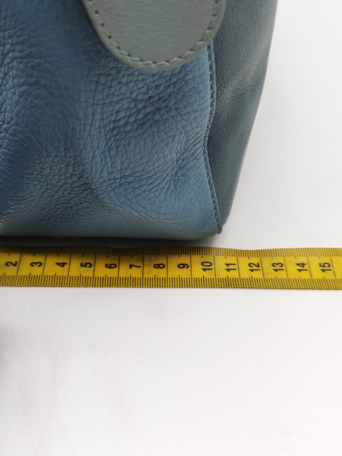 Loewe Puzzle Bag Medium in Tricolor Blue Calfskin Leather and Light Gold Hardware | Purse Maison Luxury Bags Shop