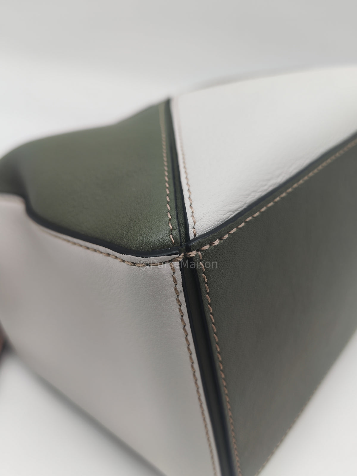 Loewe Puzzle Bag Small in Tricolor Calfskin Leather and Silver Hardware | Purse Maison Luxury Bags Shop