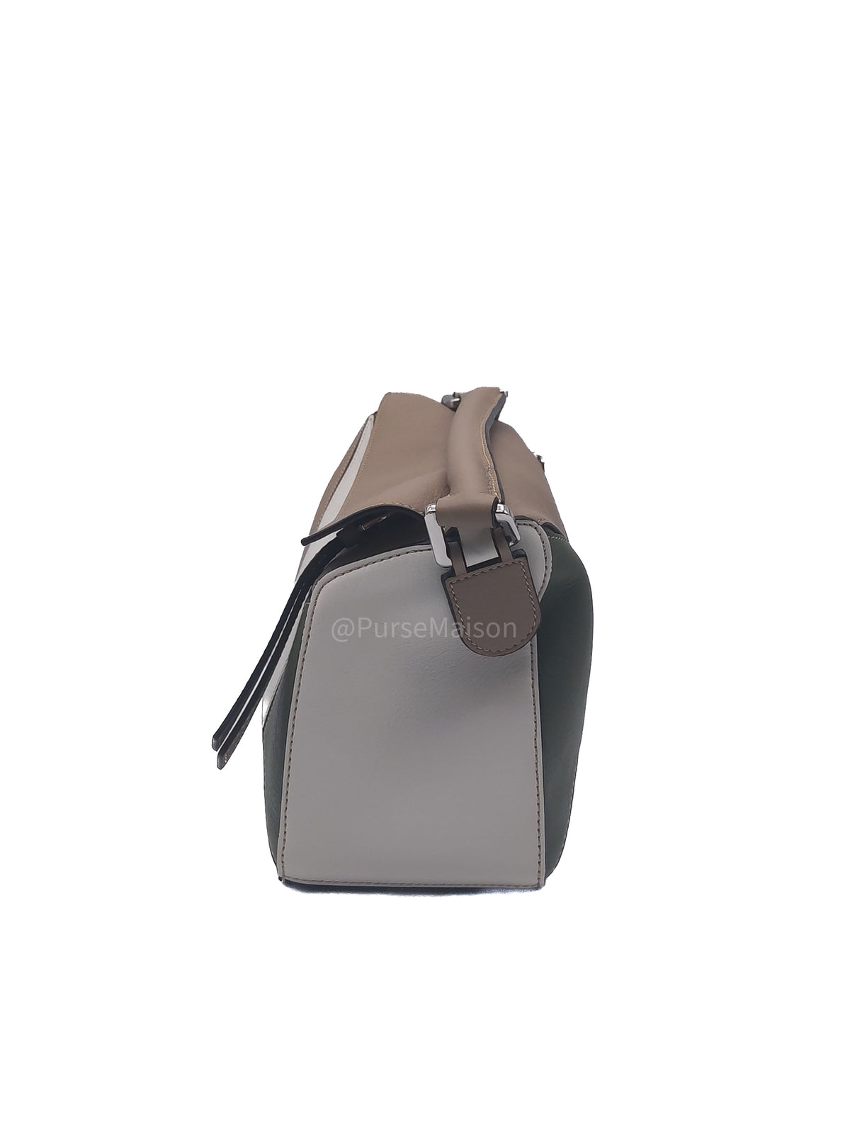 Loewe Puzzle Bag Small in Tricolor Calfskin Leather and Silver Hardware | Purse Maison Luxury Bags Shop
