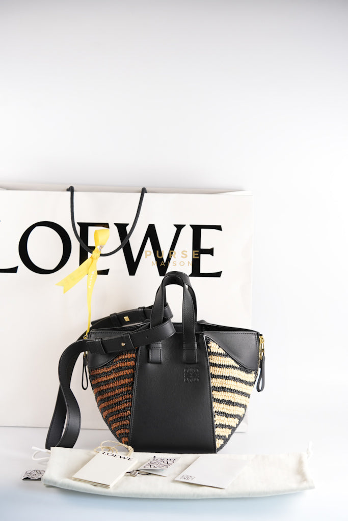 Loewe X Ibiza Hammock Compact Striped Bag | Purse Maison Luxury Bags Shop