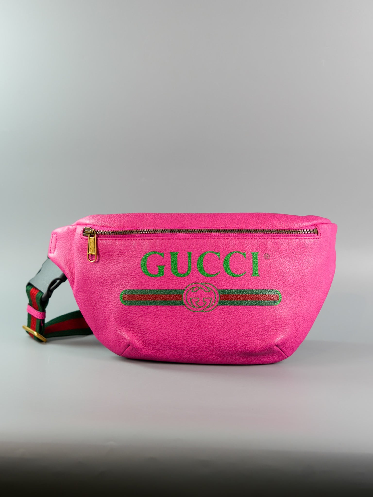 Logo Bum Bag in Pink Leather | Purse Maison Luxury Bags Shop