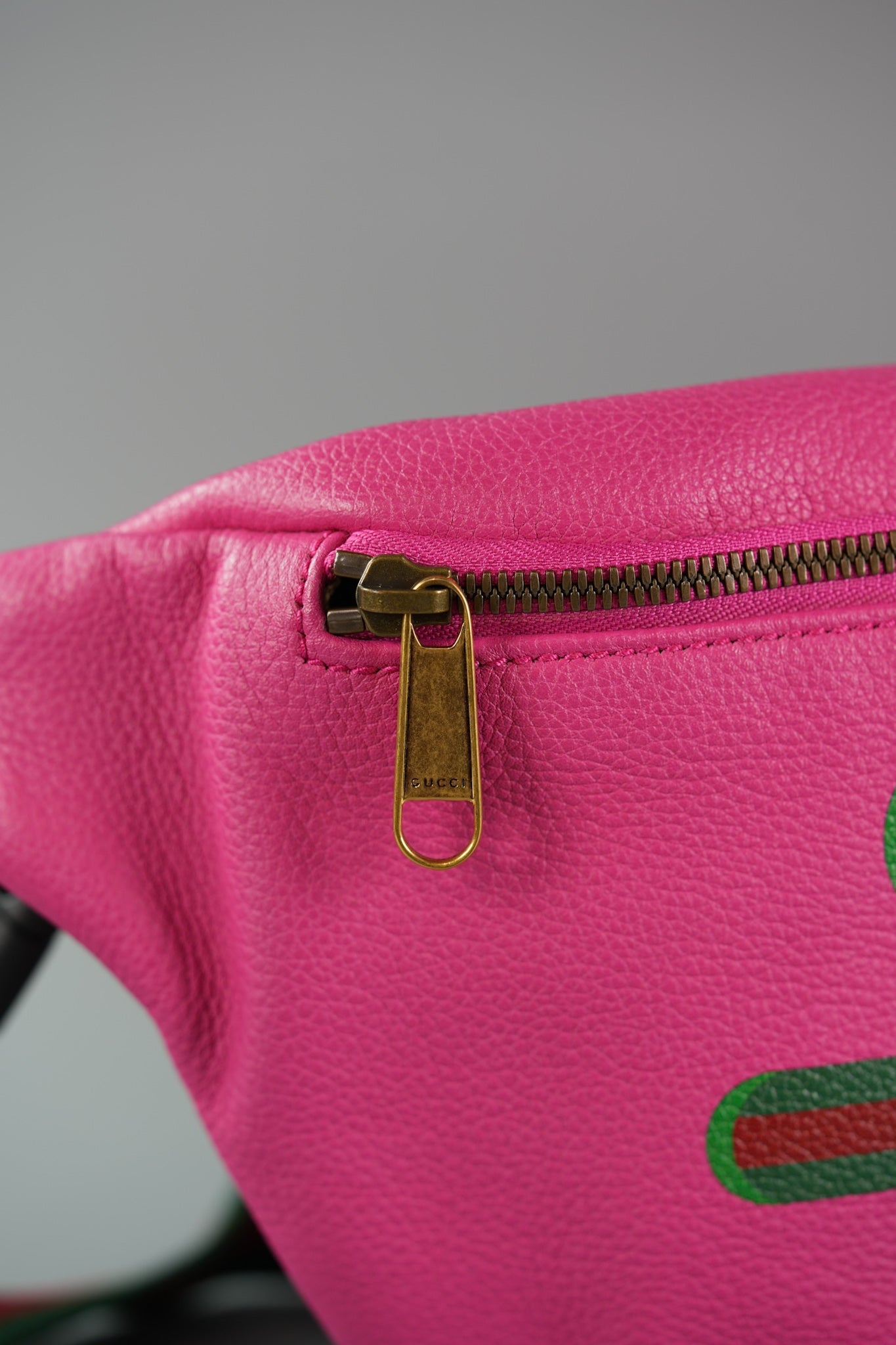 Logo Bum Bag in Pink Leather | Purse Maison Luxury Bags Shop