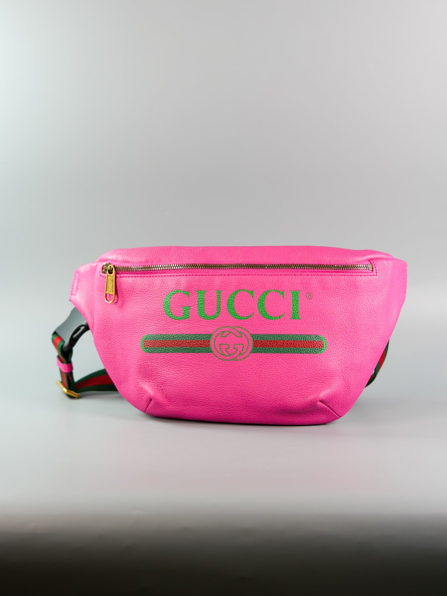 Logo Bum Bag in Pink Leather | Purse Maison Luxury Bags Shop