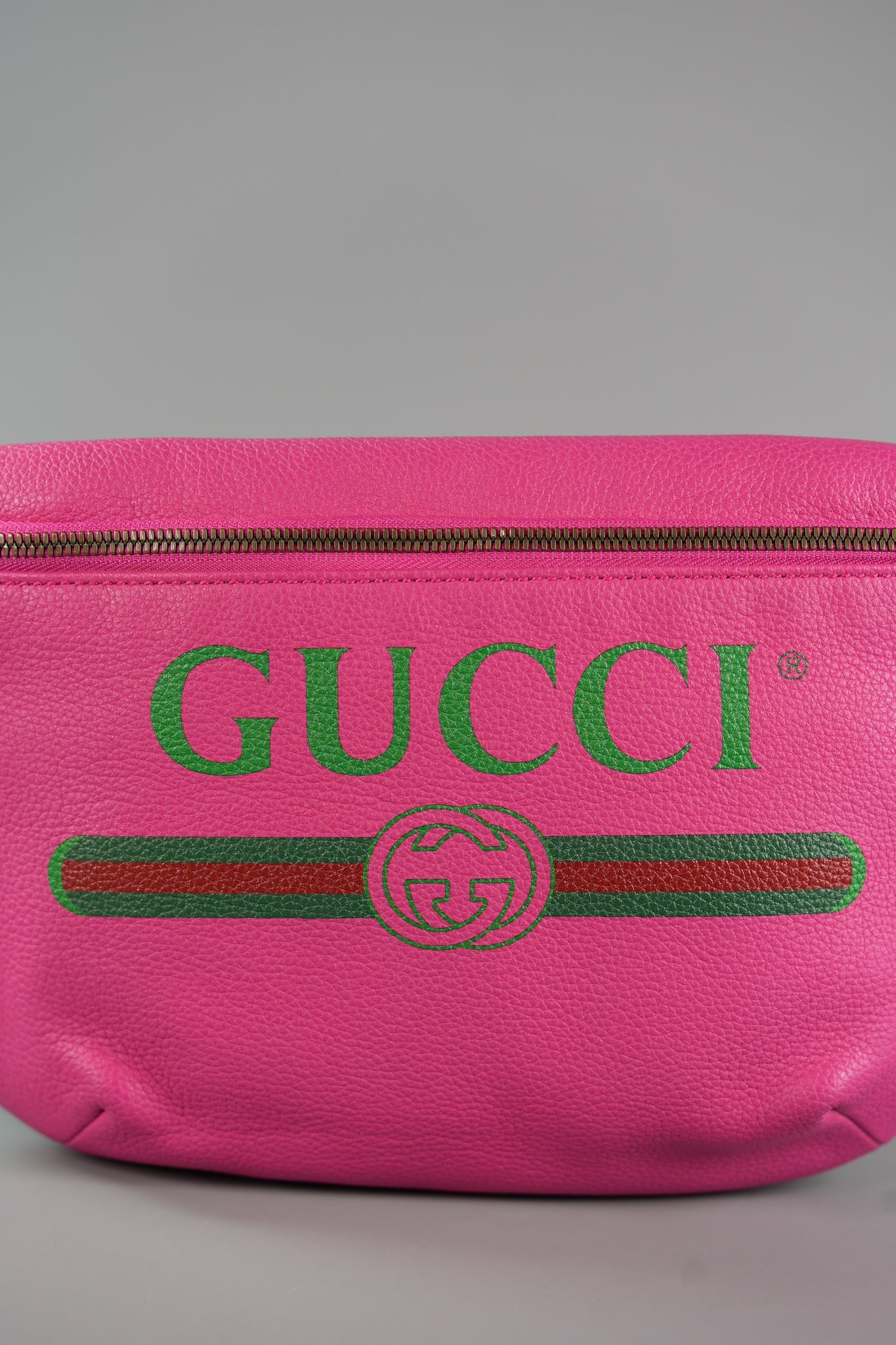 Logo Bum Bag in Pink Leather | Purse Maison Luxury Bags Shop