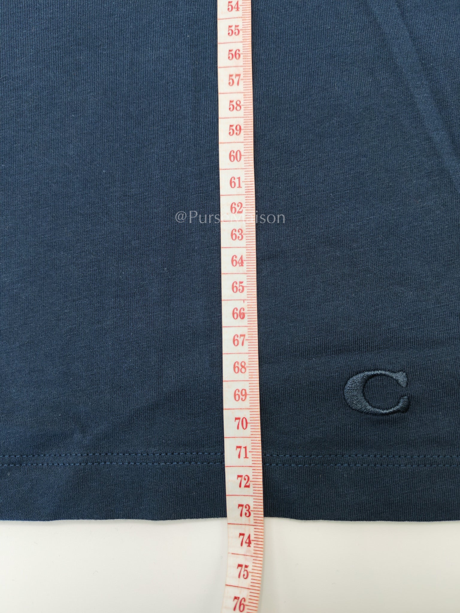 Logo Dark Blue Cotton T-Shirt Size L | Purse Maison Luxury Bags Shop