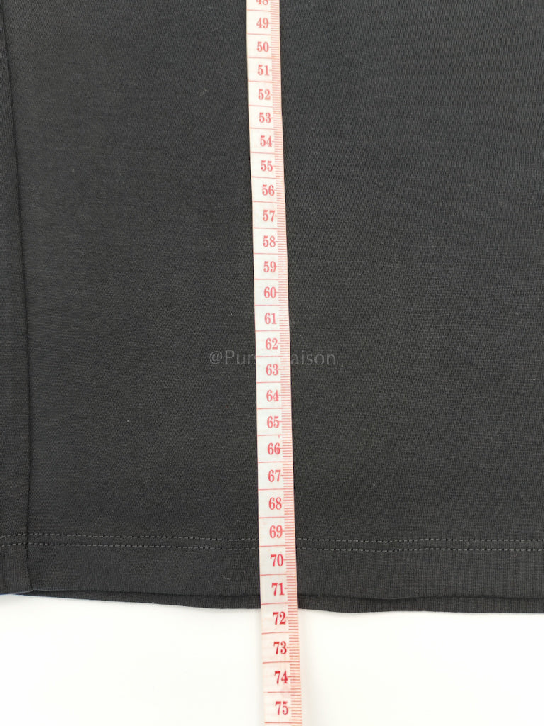 Logo T-shirt in Black Cotton Size Large | Purse Maison Luxury Bags Shop