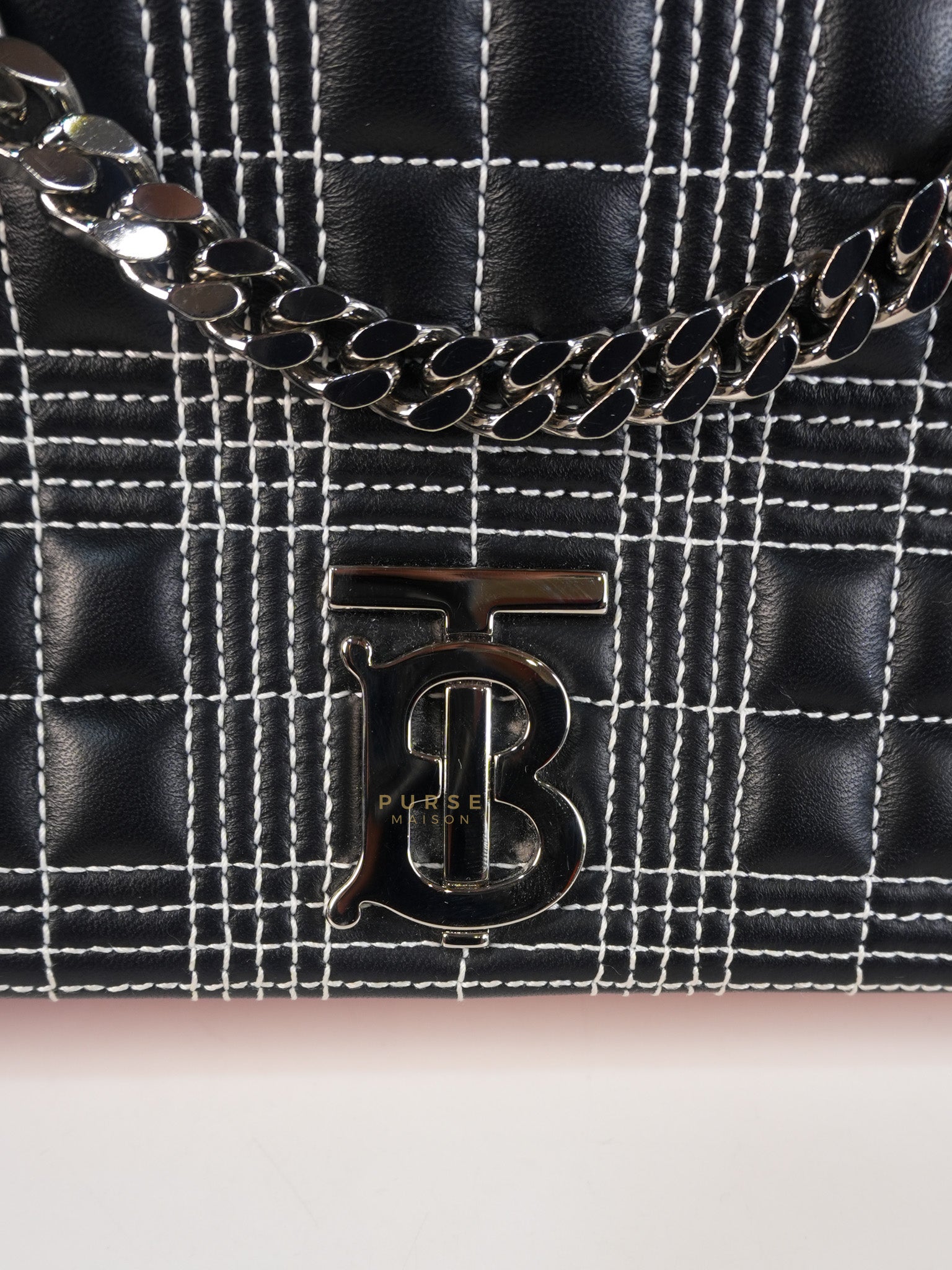 Lola Tri-Color in Pink & in Lambskin Leather Chain Bag | Purse Maison Luxury Bags Shop