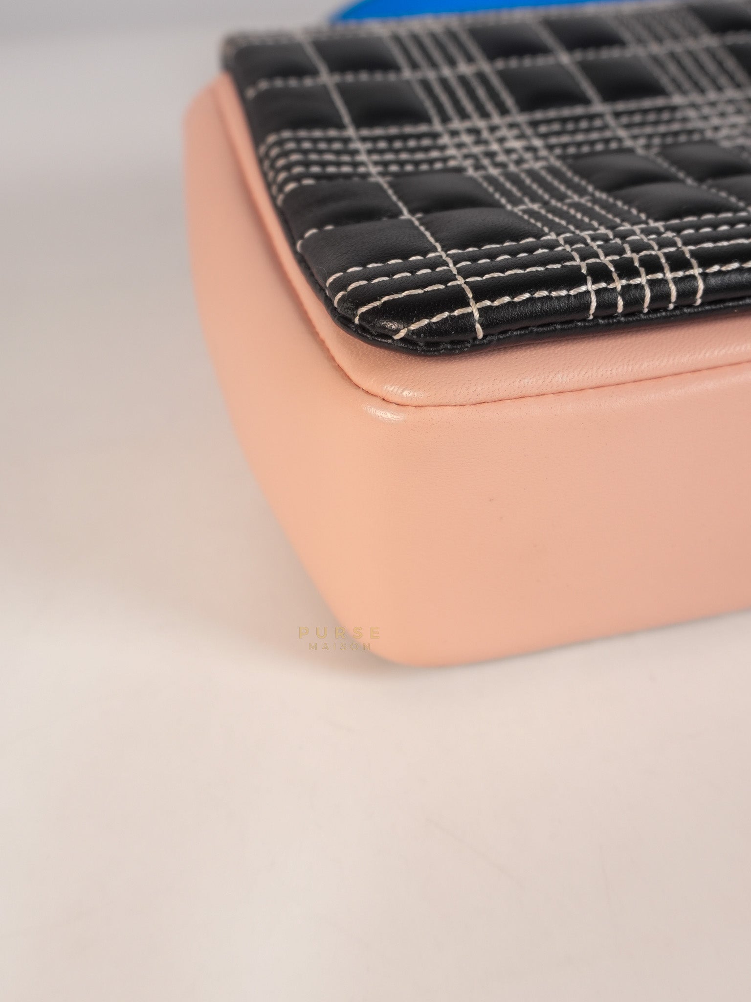 Lola Tri-Color in Pink & in Lambskin Leather Chain Bag | Purse Maison Luxury Bags Shop