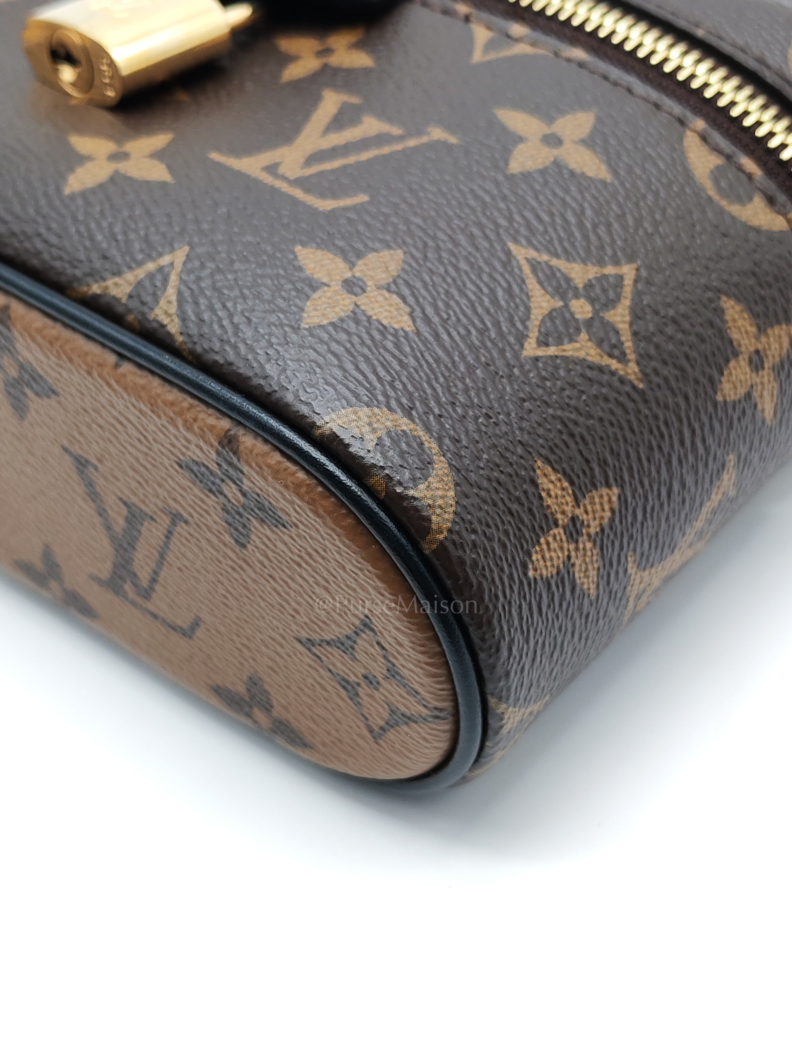 Long Vanity Chain Pouch in Reverse Monogram Canvas Shoulder Bag (Microchip) | Purse Maison Luxury Bags Shop