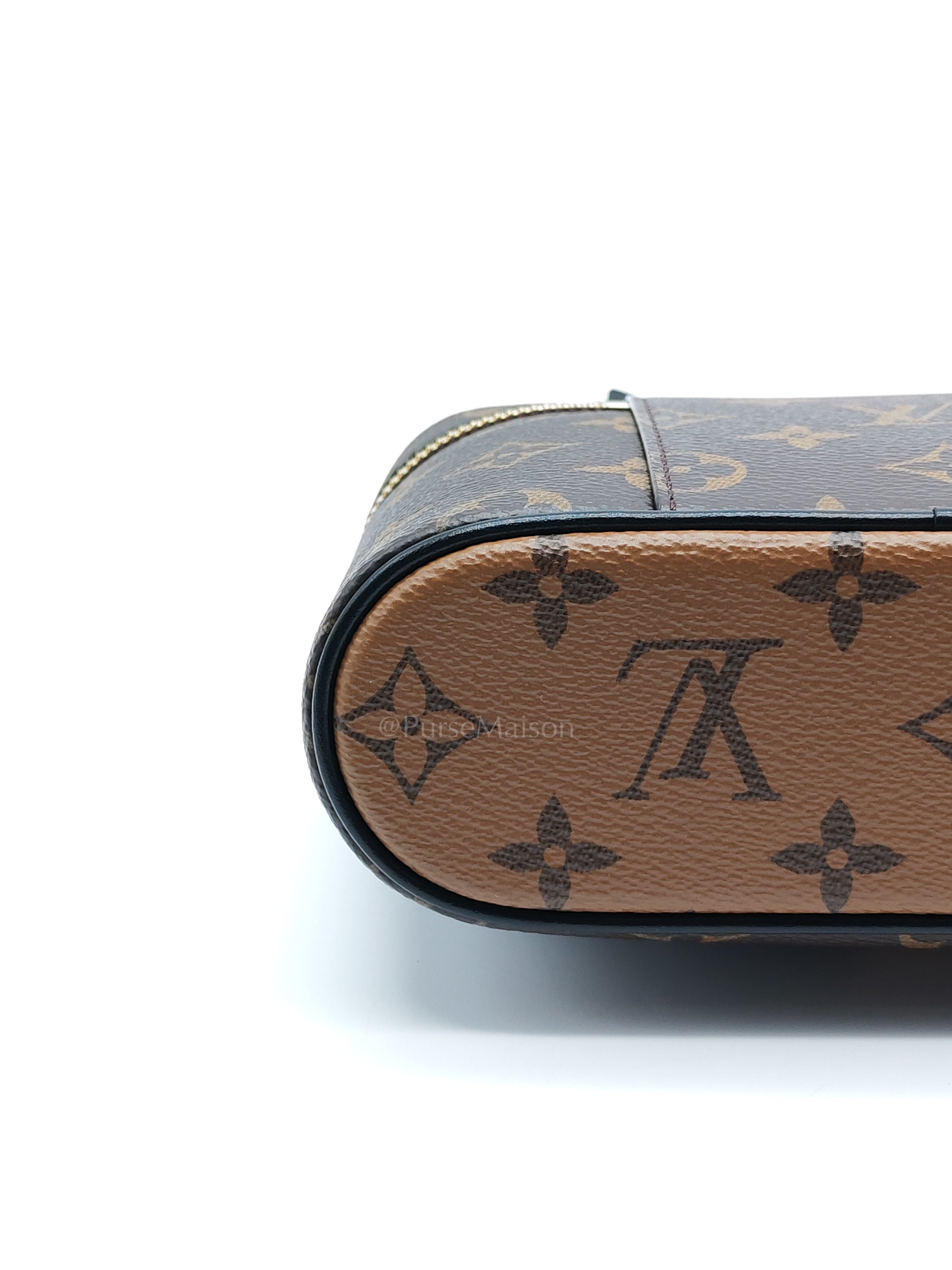 Long Vanity Chain Pouch in Reverse Monogram Canvas Shoulder Bag (Microchip) | Purse Maison Luxury Bags Shop