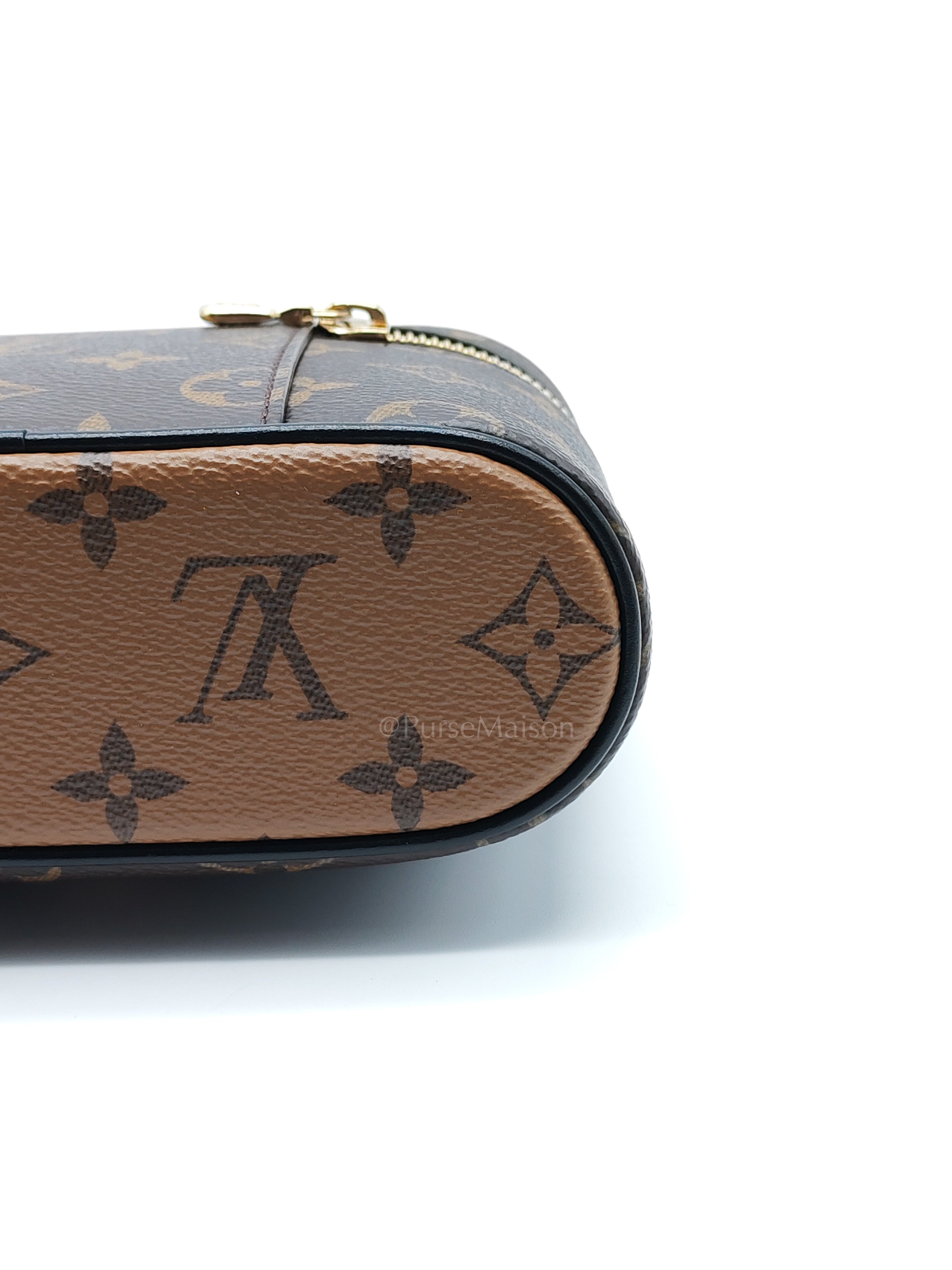 Long Vanity Chain Pouch in Reverse Monogram Canvas Shoulder Bag (Microchip) | Purse Maison Luxury Bags Shop