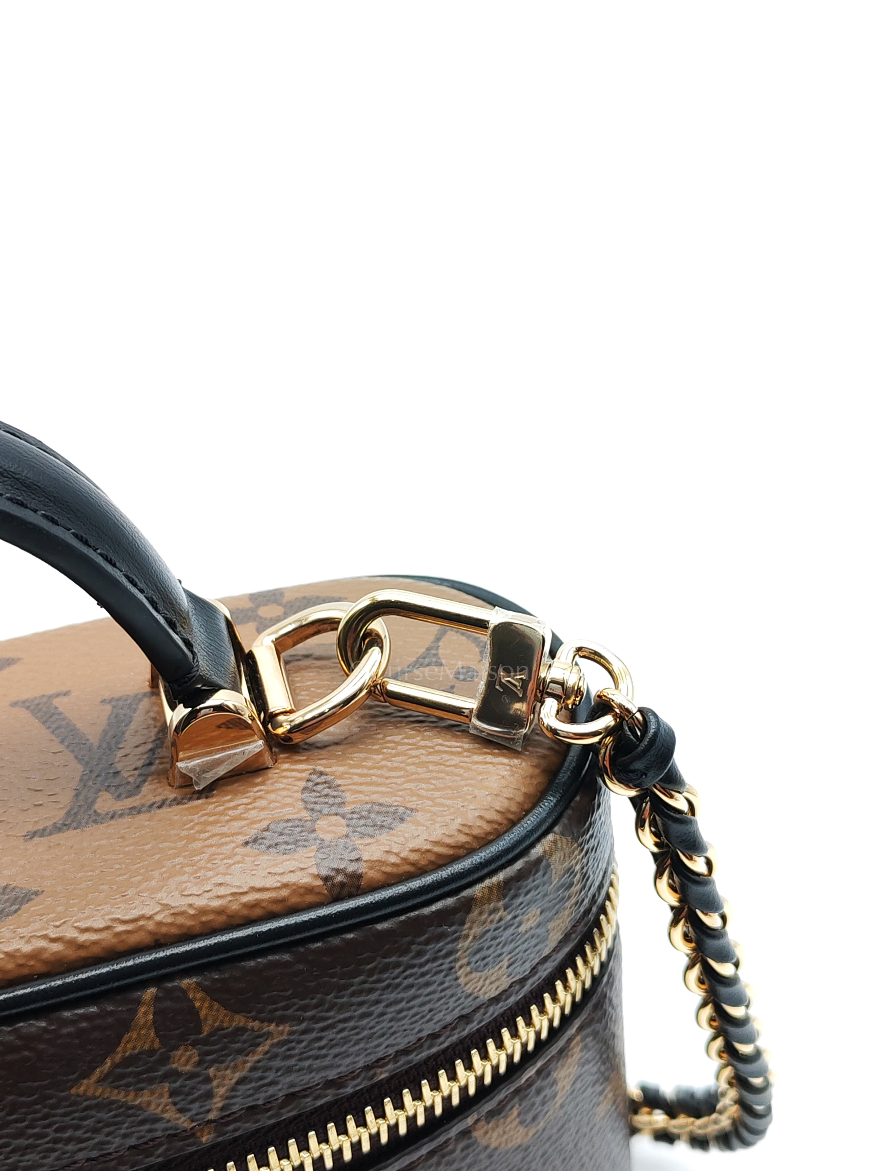 Long Vanity Chain Pouch in Reverse Monogram Canvas Shoulder Bag (Microchip) | Purse Maison Luxury Bags Shop